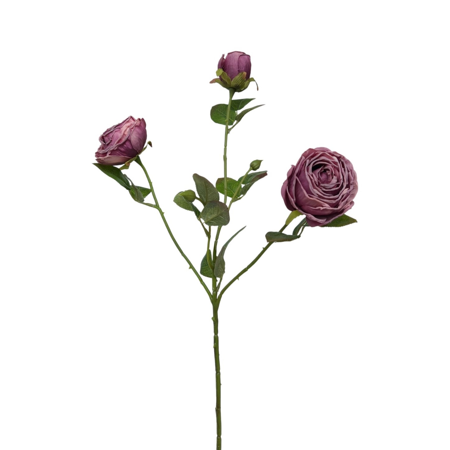3 PURPLE ROSE SPRAY