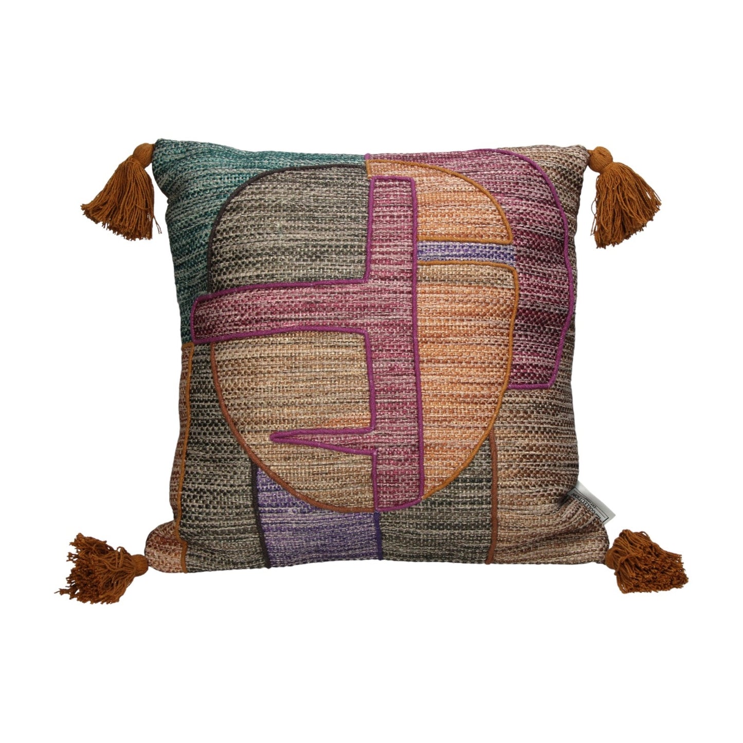 ABSTRACT CUSHION POLYESTER MULTICOLOR