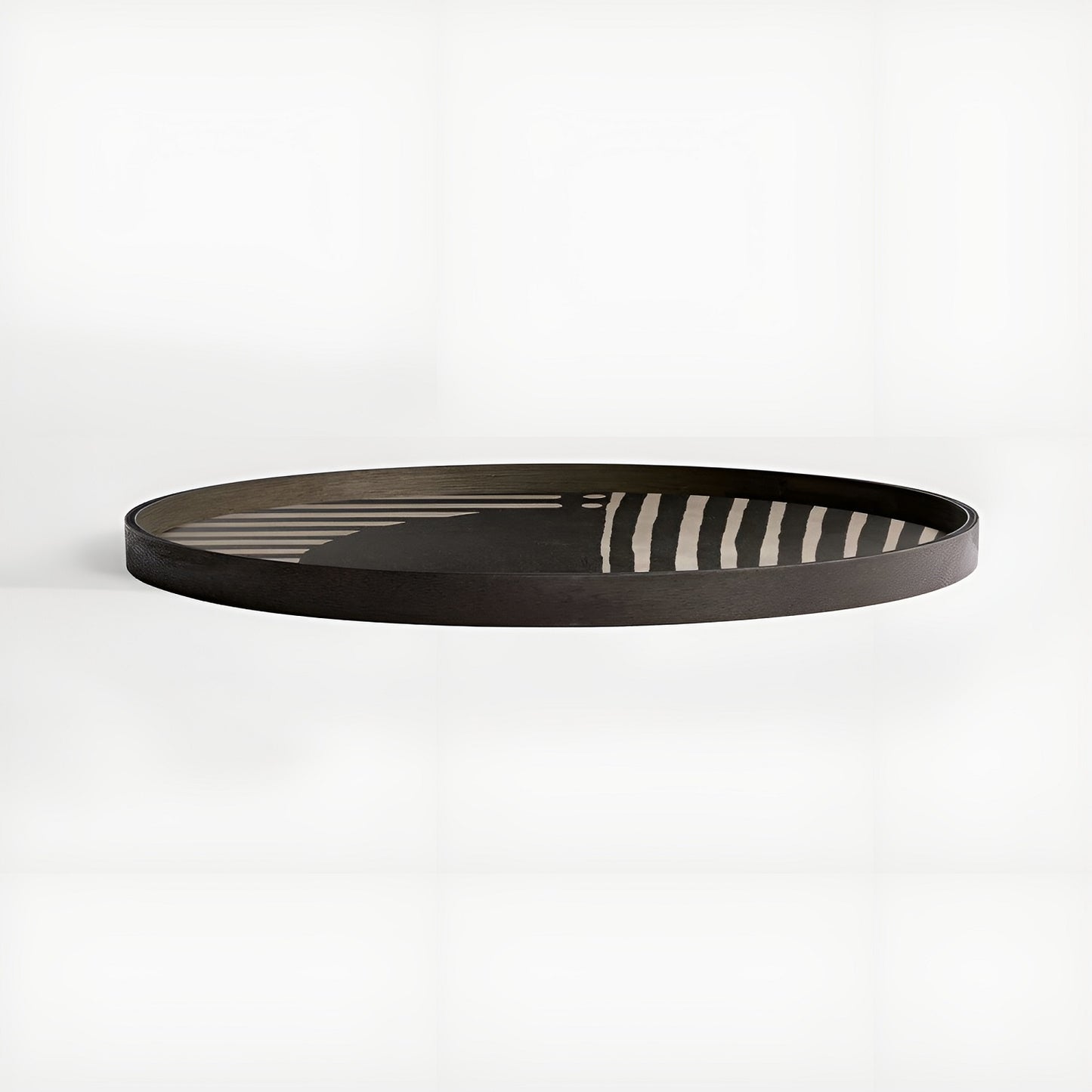 ASYMMETRIC DOT DRIFTWOOD TRAY