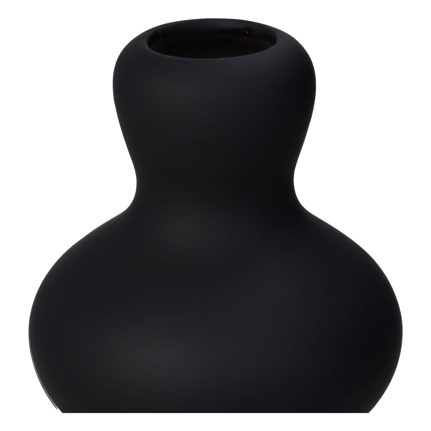 BLACK BOBBLE STACK VASE