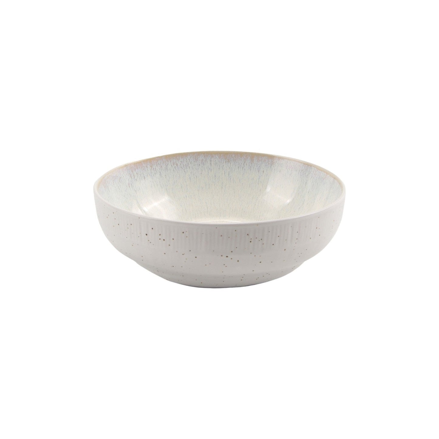 BOWL REACTIVE GLAZE 17 X 6 CM LILAC WHITE