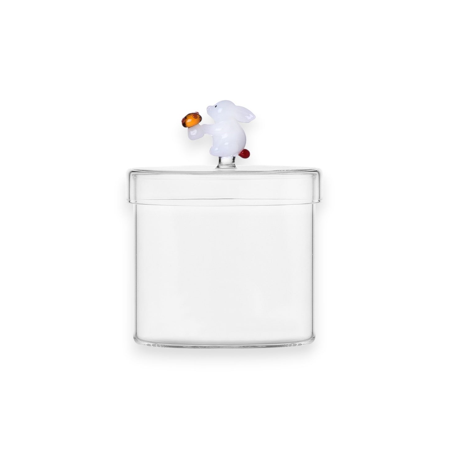 BOX WHITE RABBIT WITH AMBER MUSHROOM