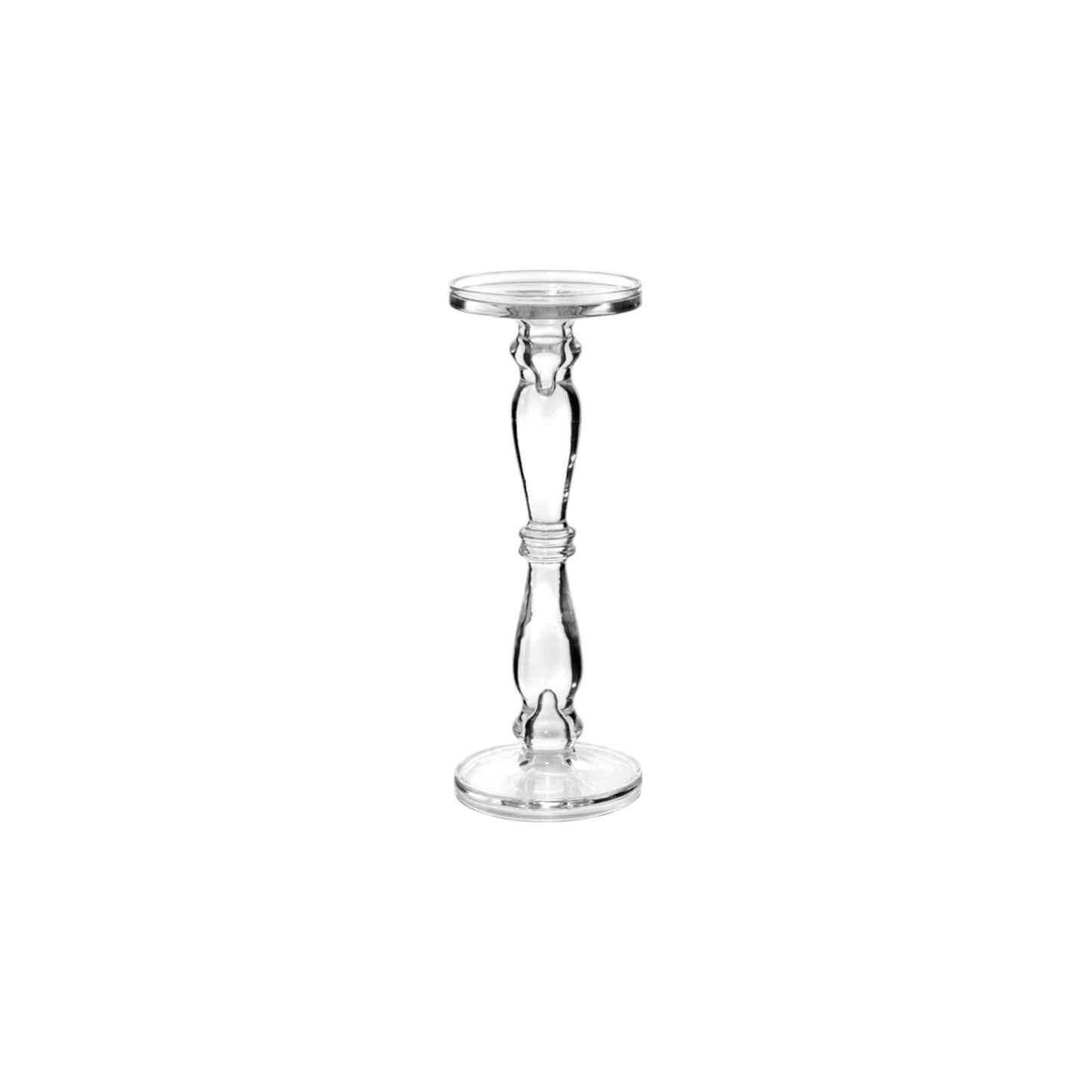 CANDLE HOLDER GLASS CLEAR
