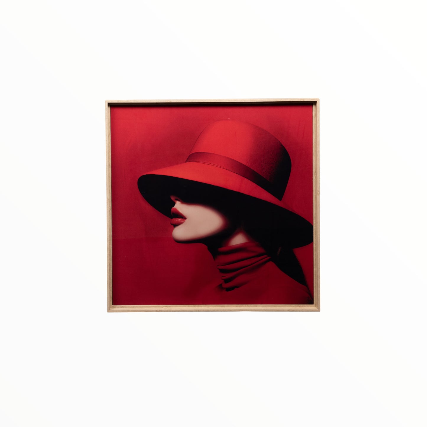 CANVAS EMMA RED 80 X 80 CM