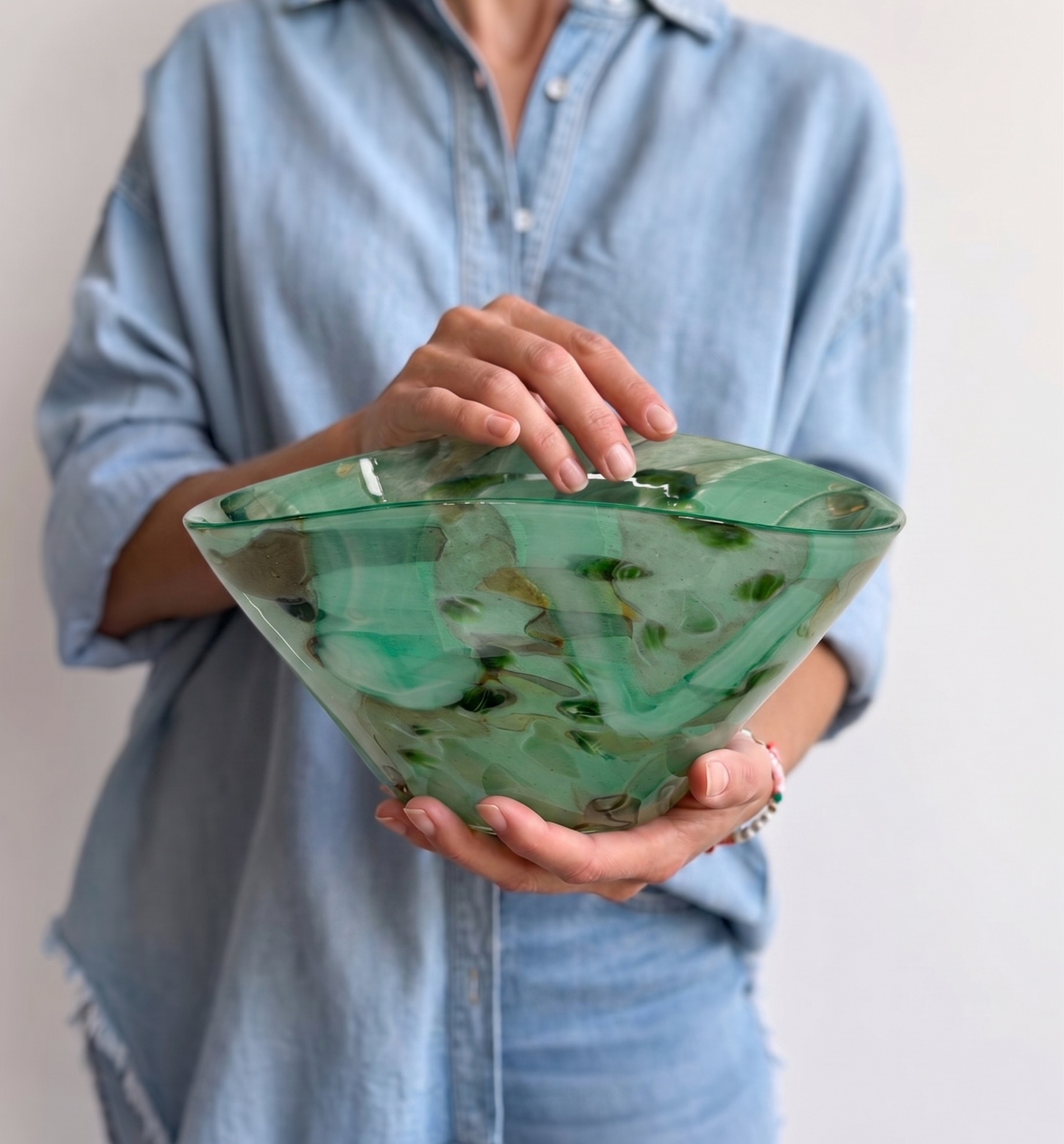 CENTER PIECE ONYX SULPHUR GREEN