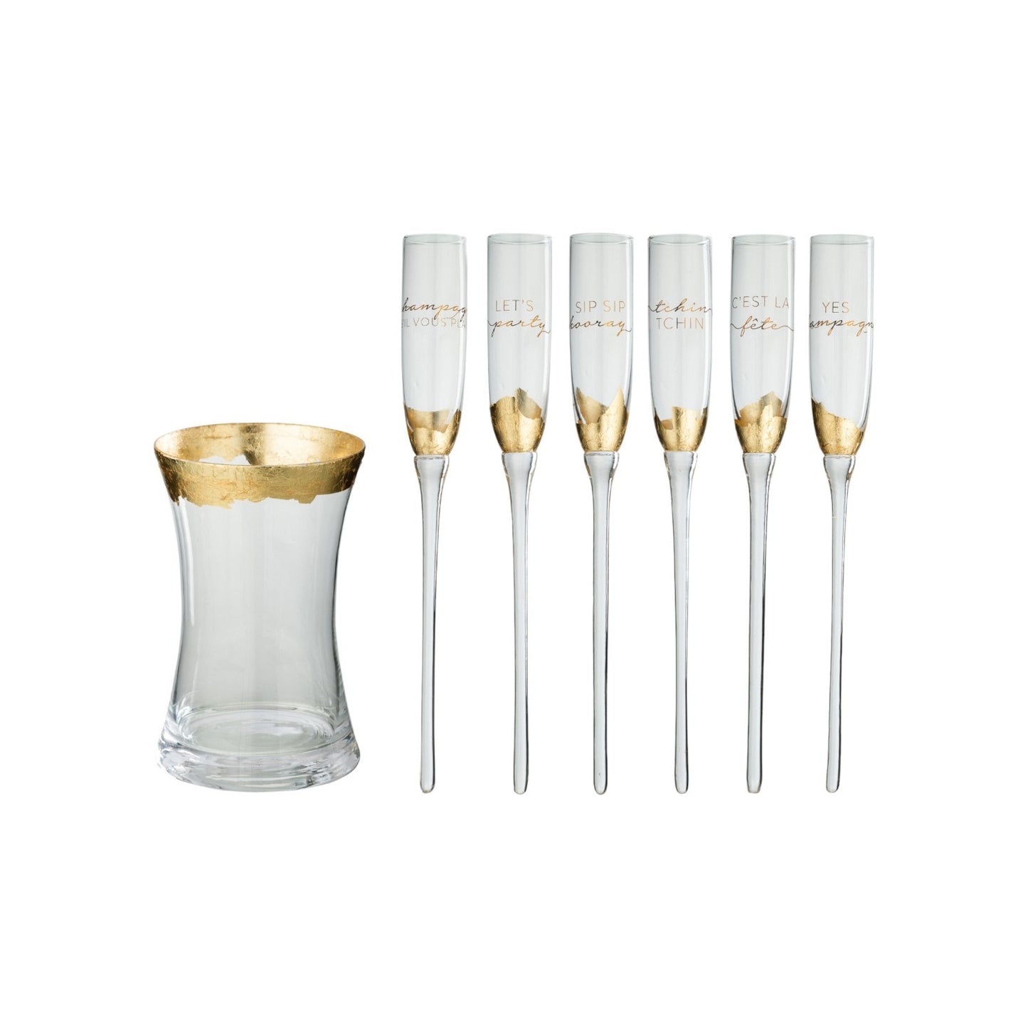 CHAMPAGNE GLASS WITH BUCKET GLASS SET