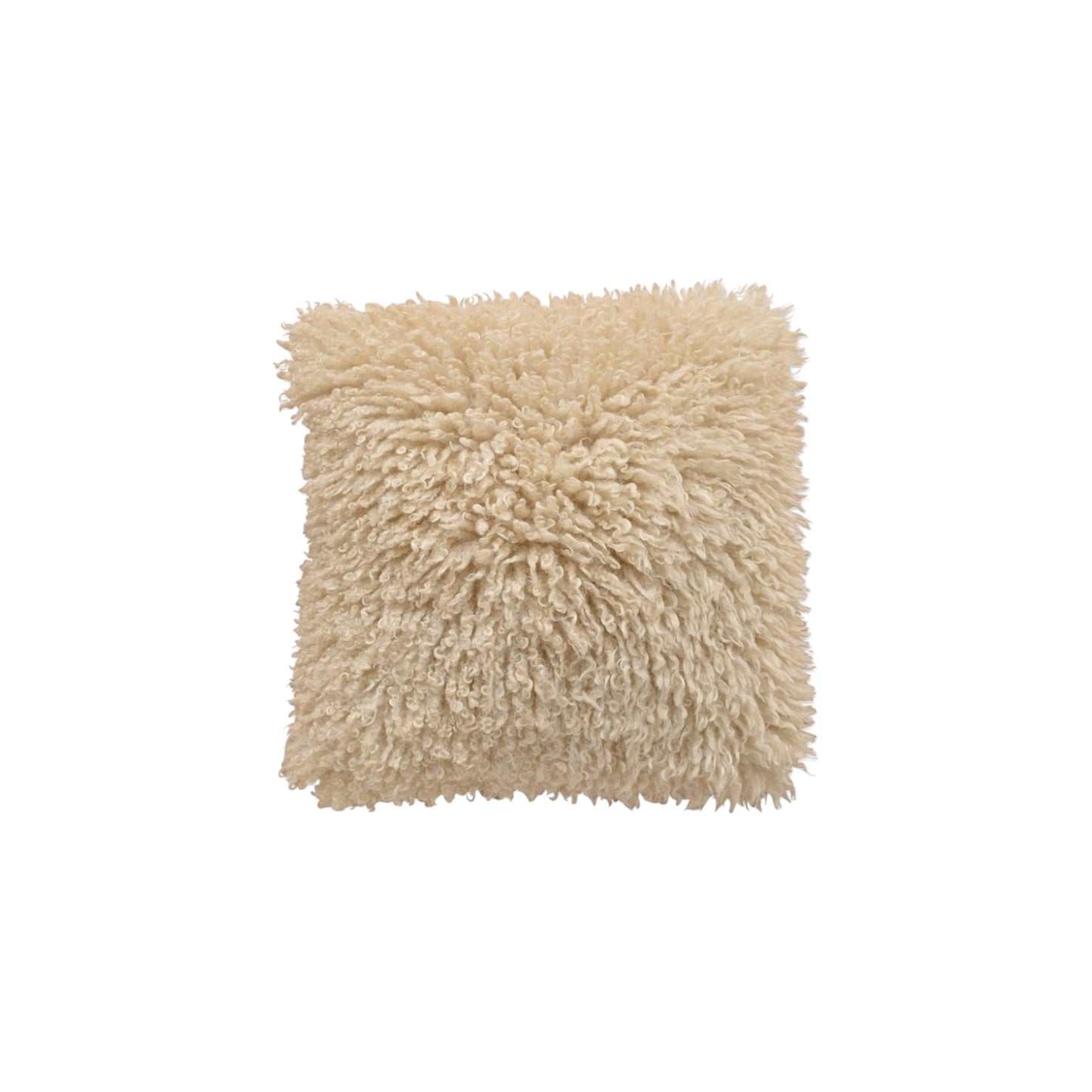 CUSHION OCTAVE FAUX FUR BEIGE