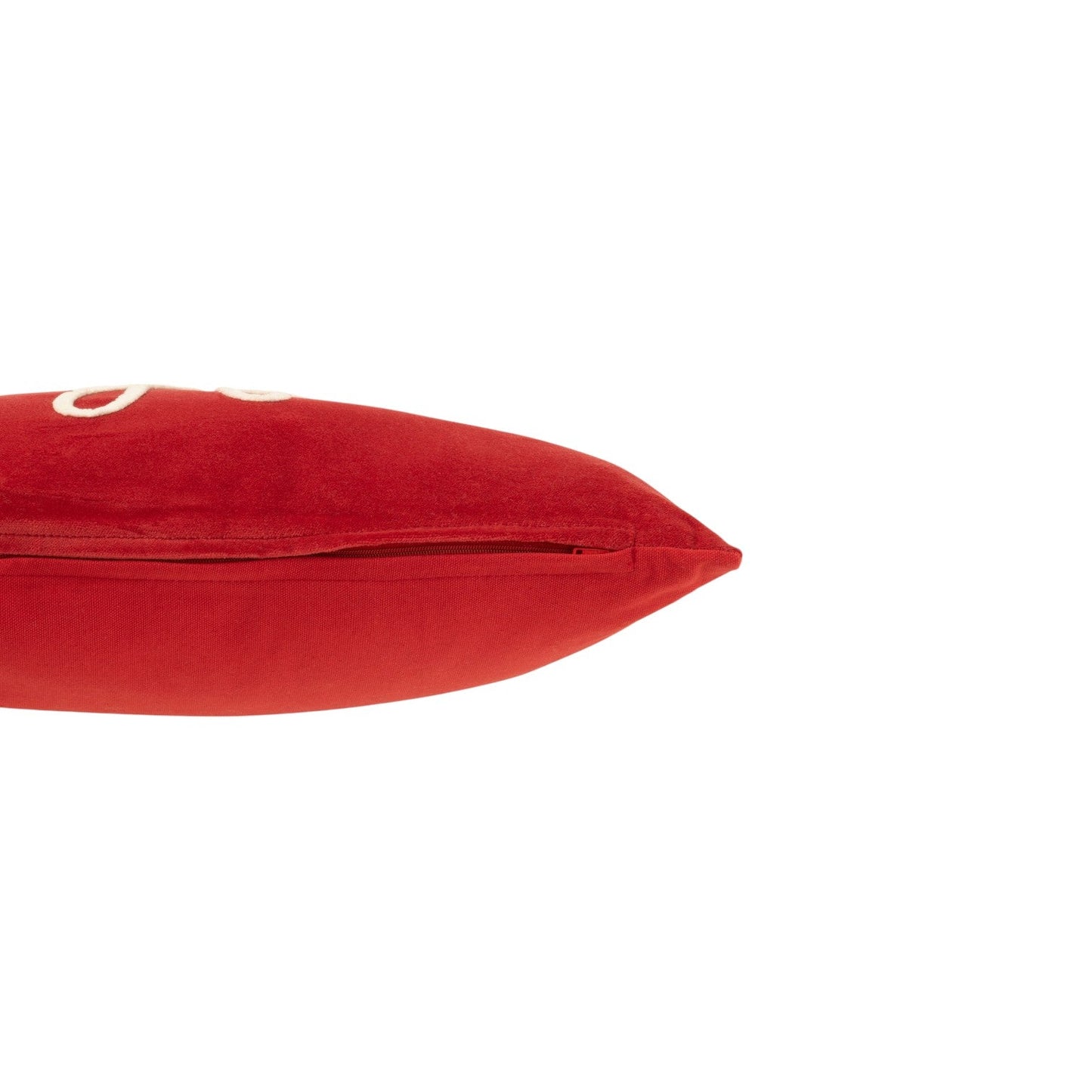 CUSHION RECTANGLE JOYFUL VELVET RED