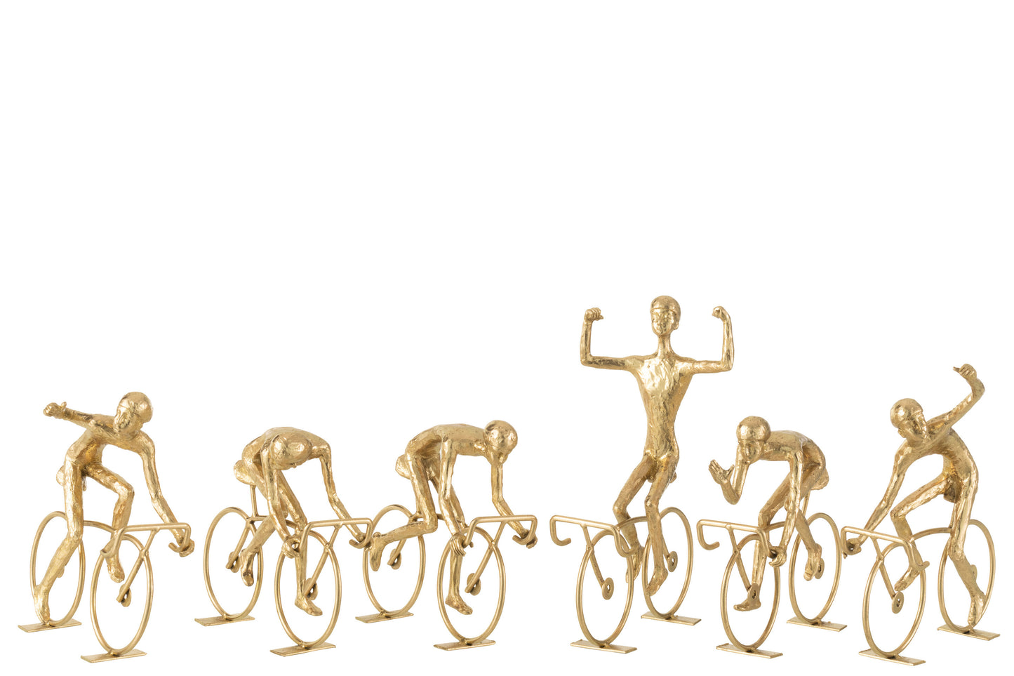 CYCLISTS POLY/METAL GOLD