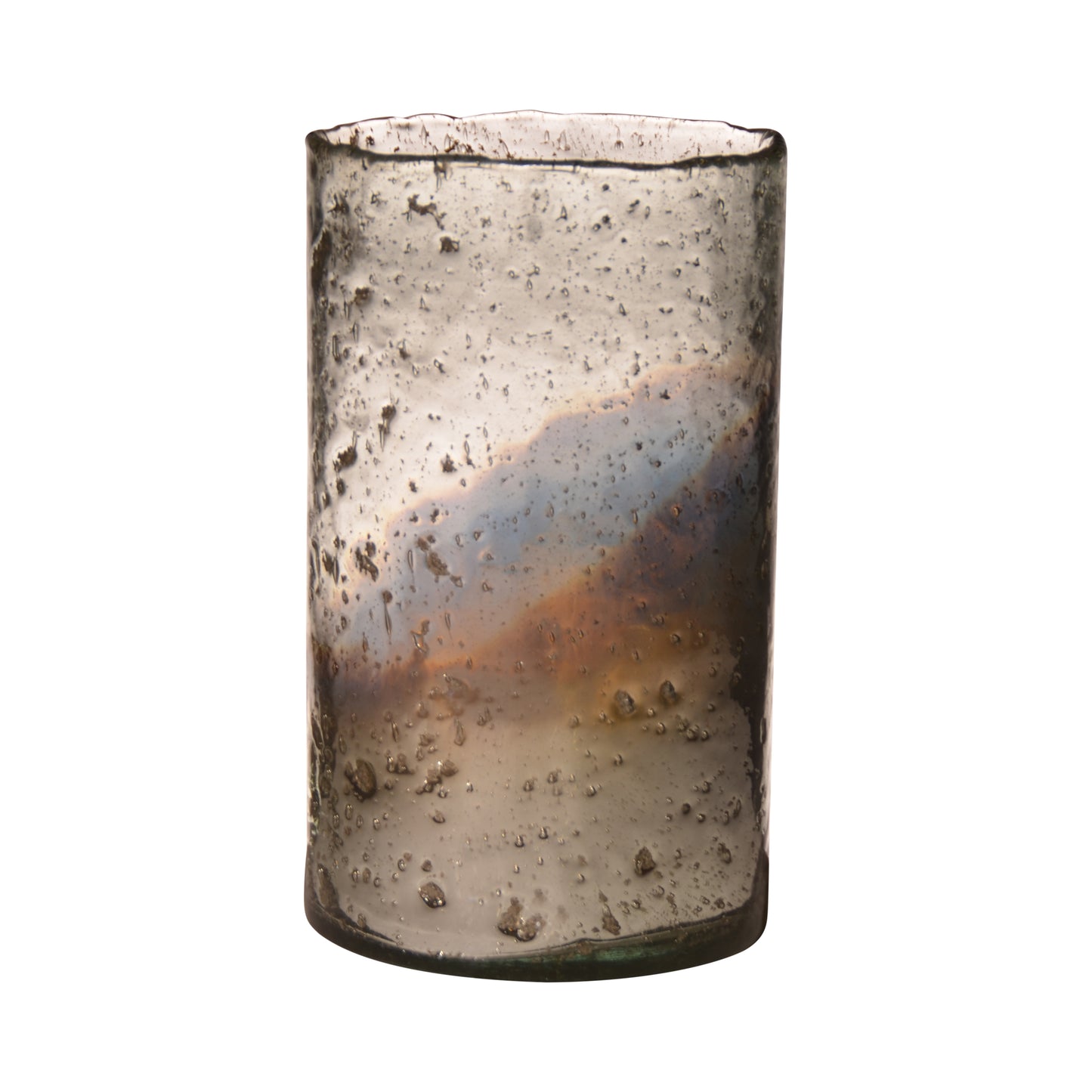 CYLINDER ANTIQUE VASE SILVER