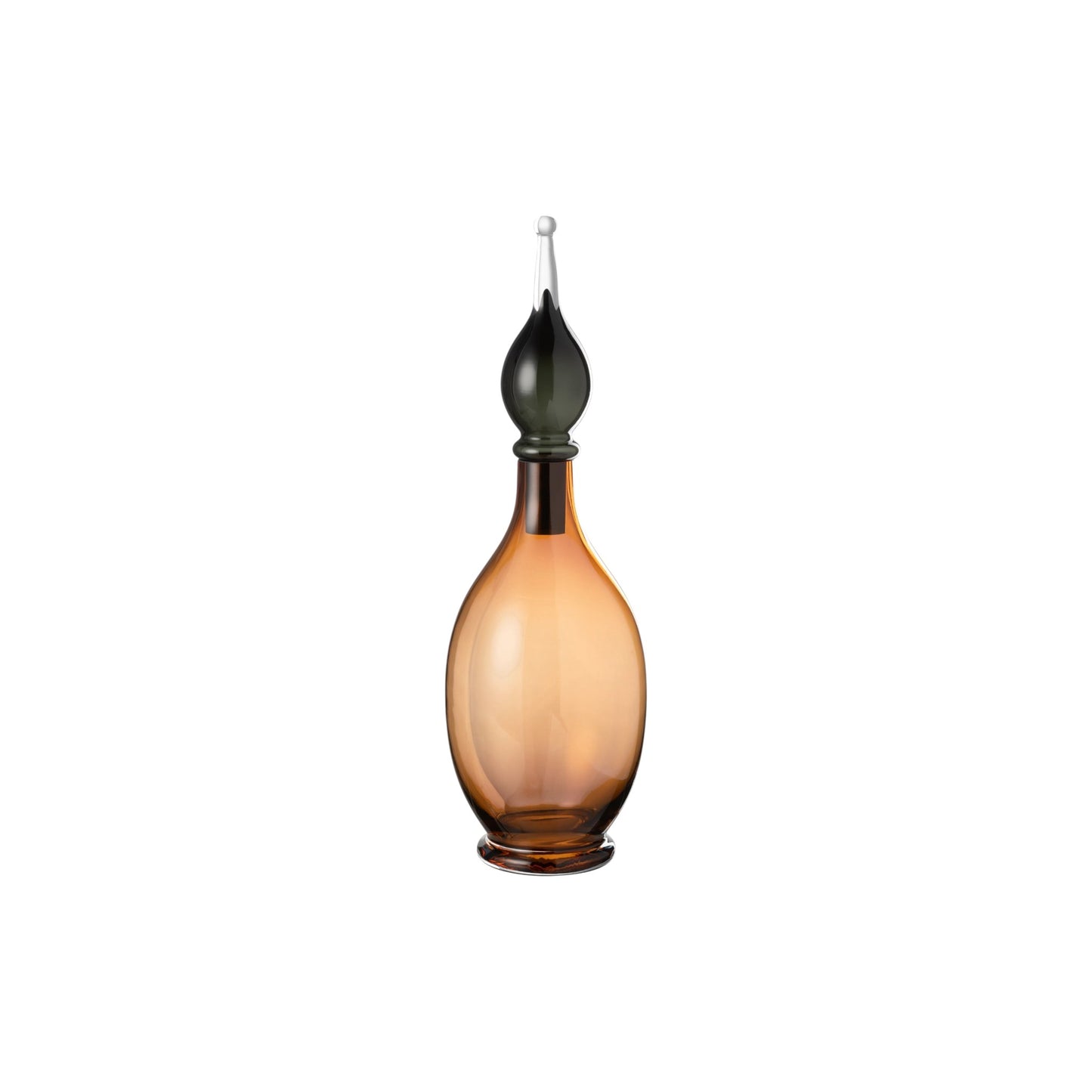 DECORATIVE CARAFE JOE 53 CM BROWN GLASS