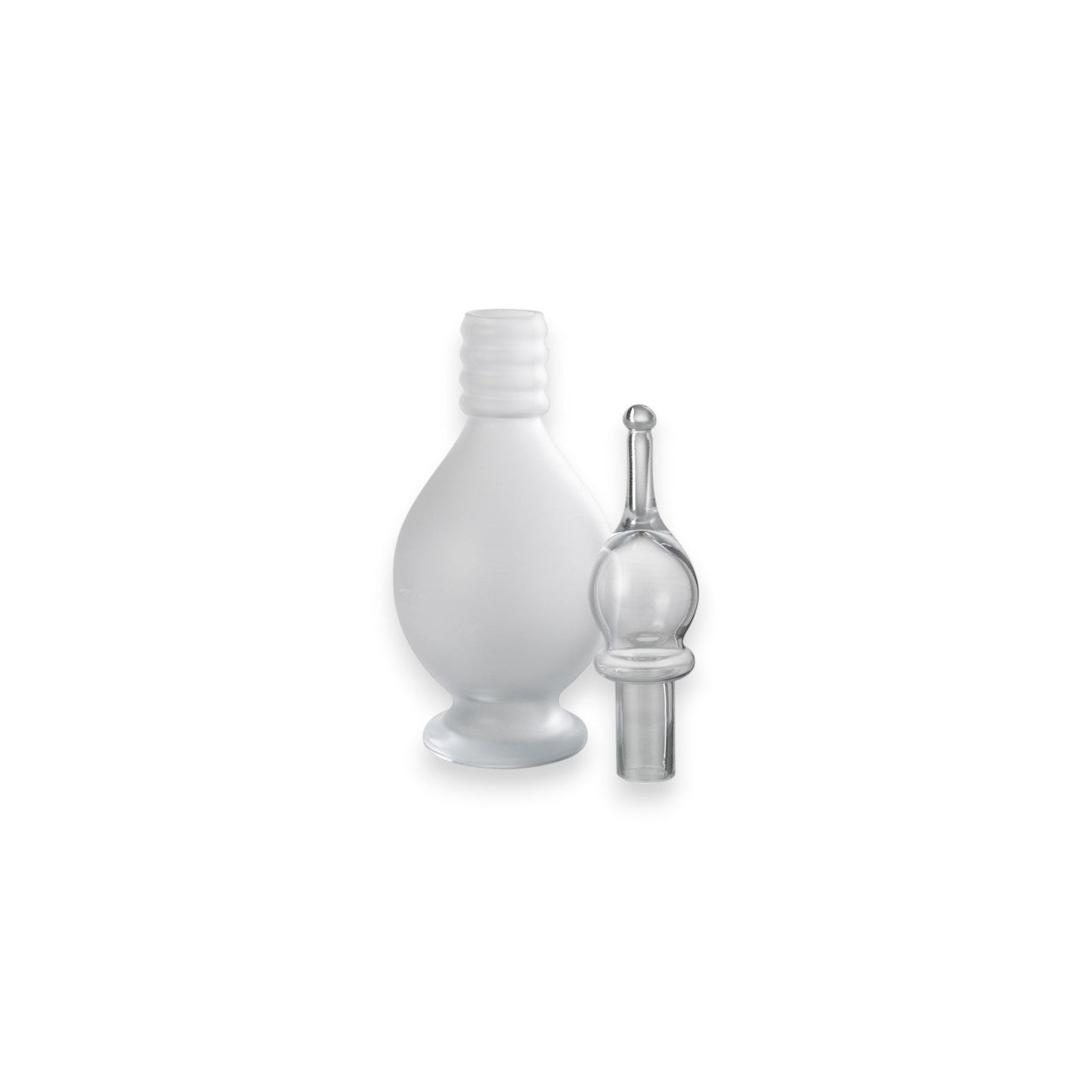 DECORATIVE CARAFE JOE 40 CM TRANSPARENT GLASS