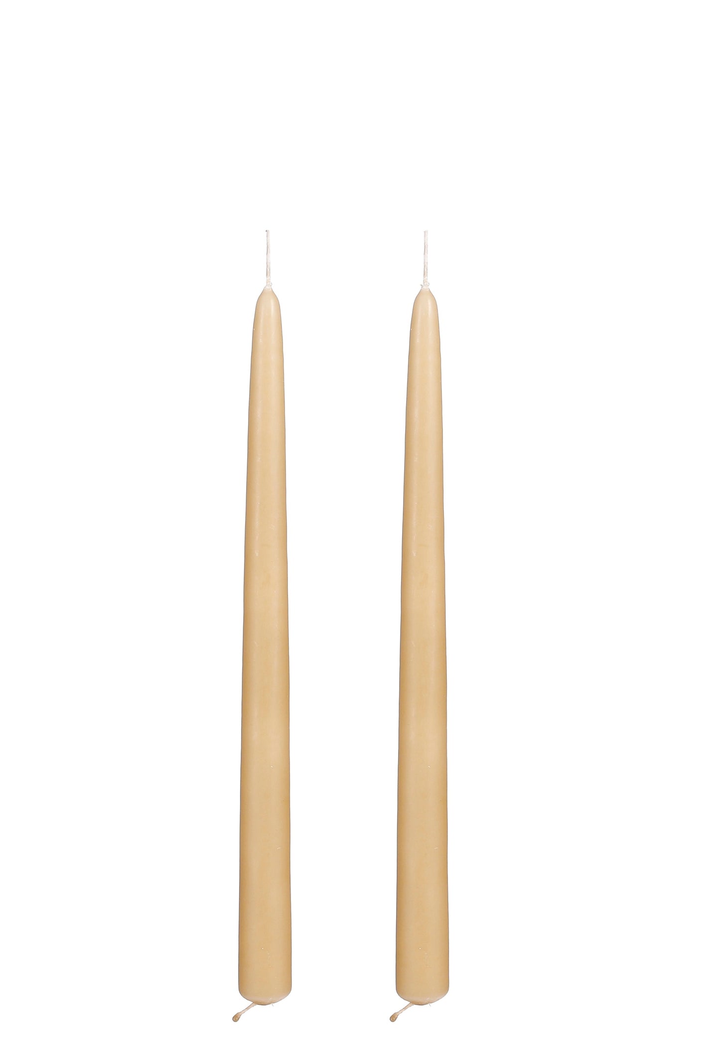S2 DINNER CANDLE LIGHT BROWN