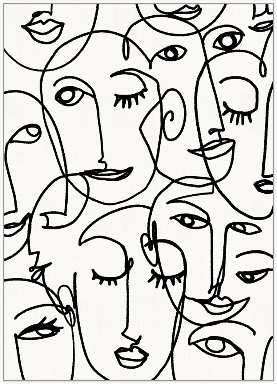 FACES WALL DECORATION