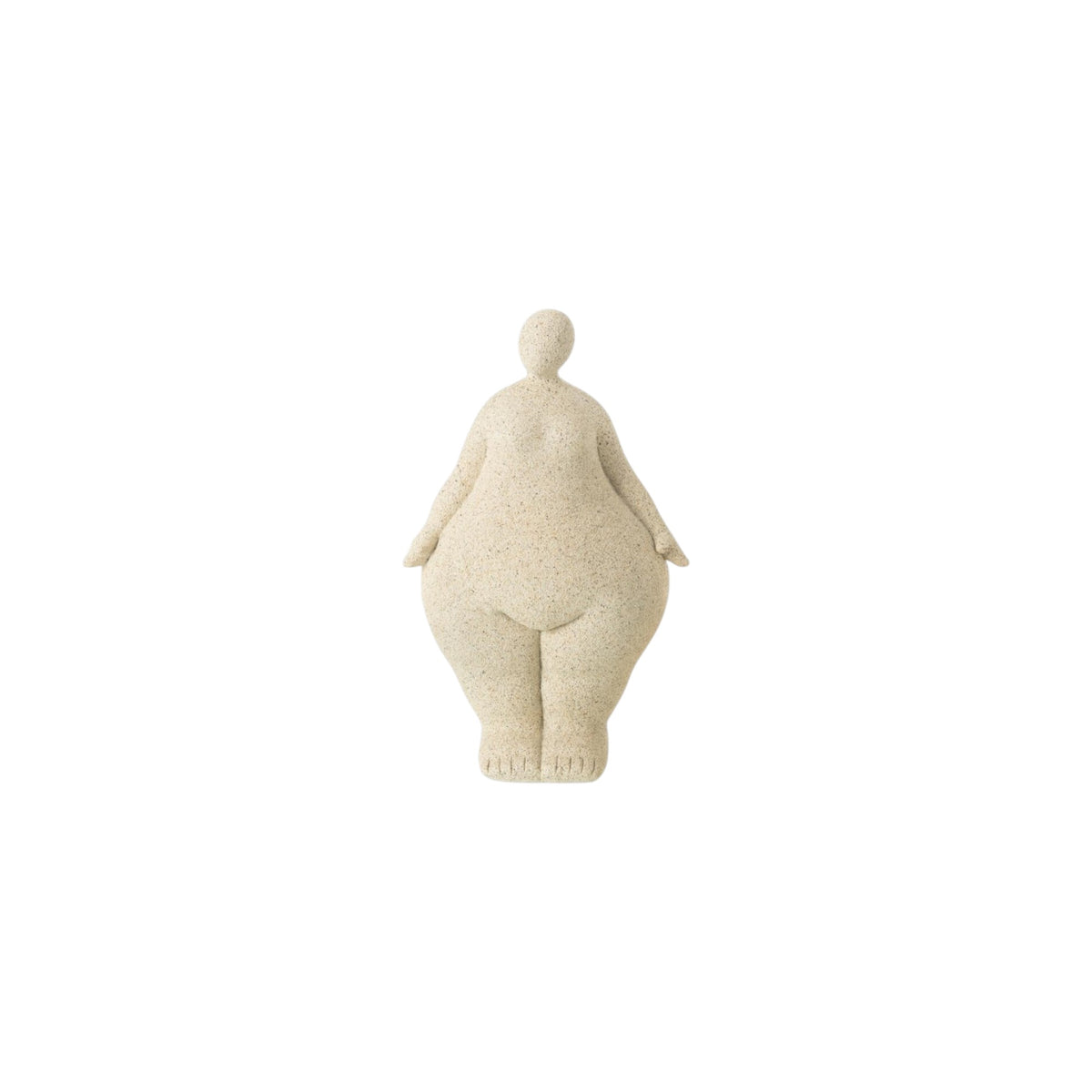 FIGURINE MODERN WOMAN STANDING BEIGE