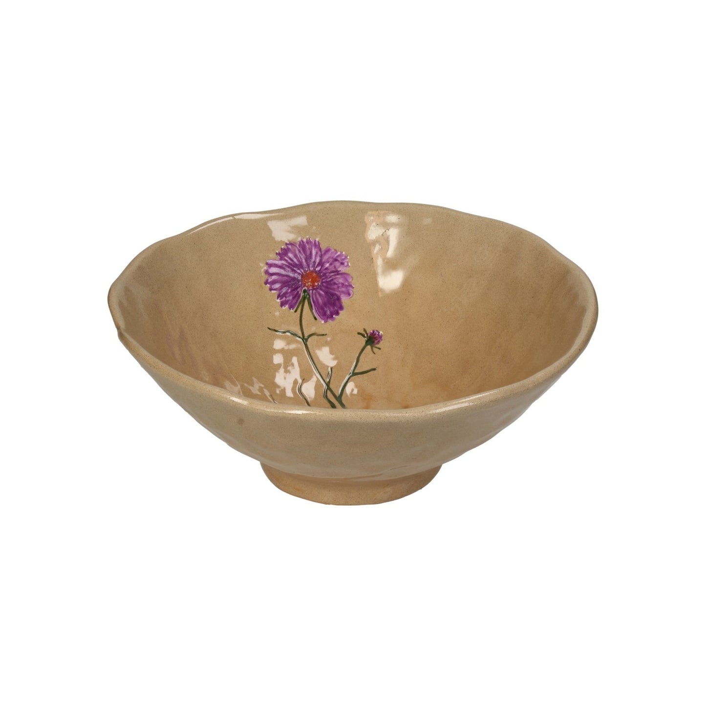 FLOWER BOWL STONEWARE BEIGE