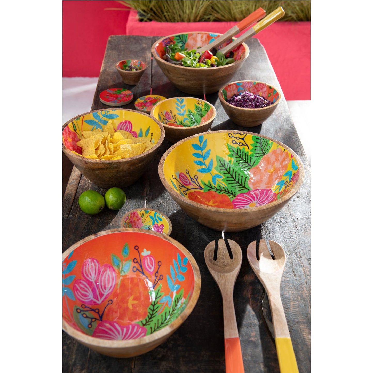 FLOWER BOWL MANGO WOOD