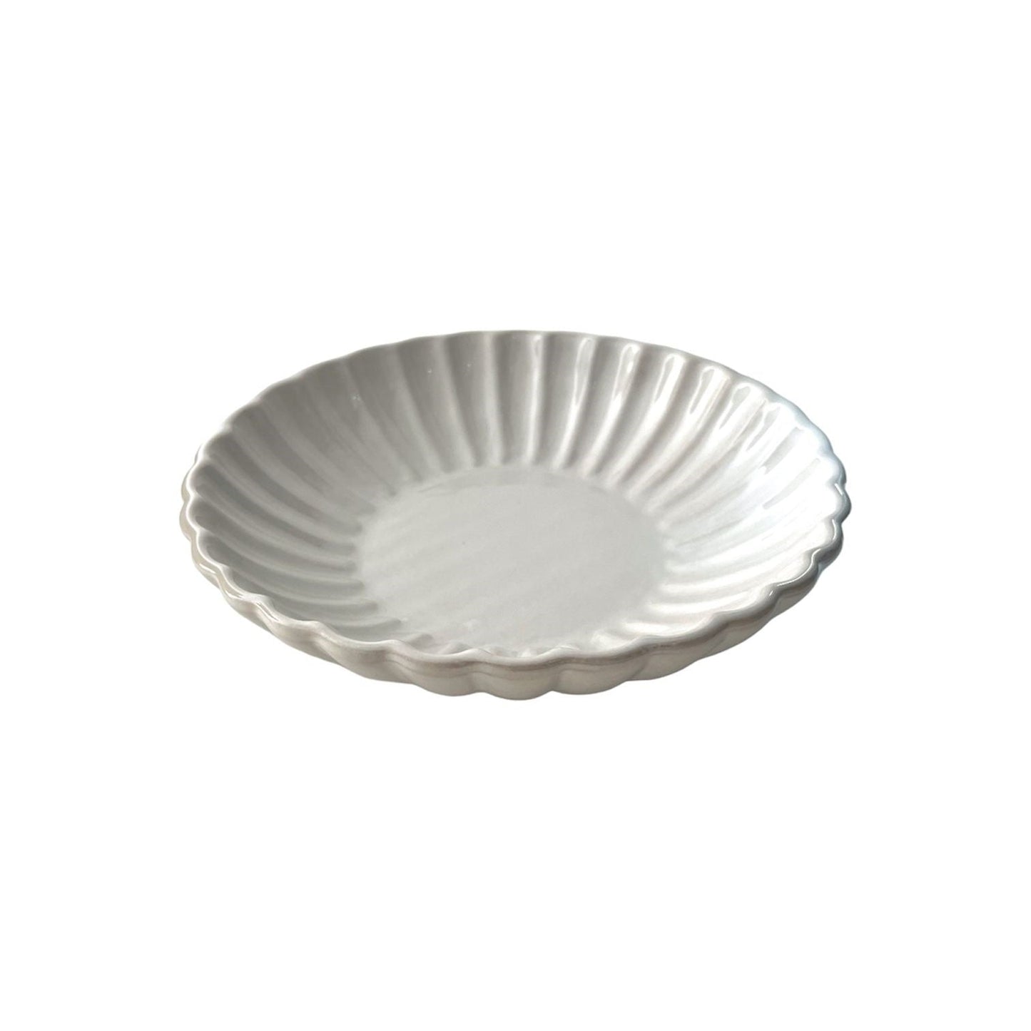 FLOWER PLATE OFF WHITE