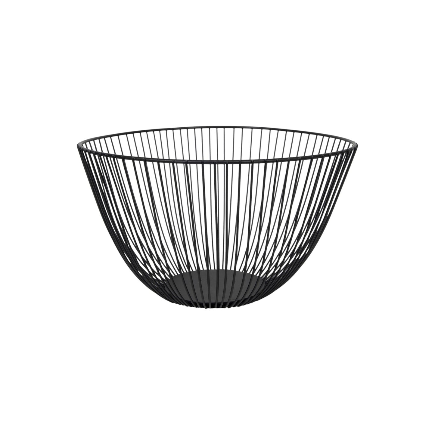 FRUIT BASKET BLACK METAL WIRE