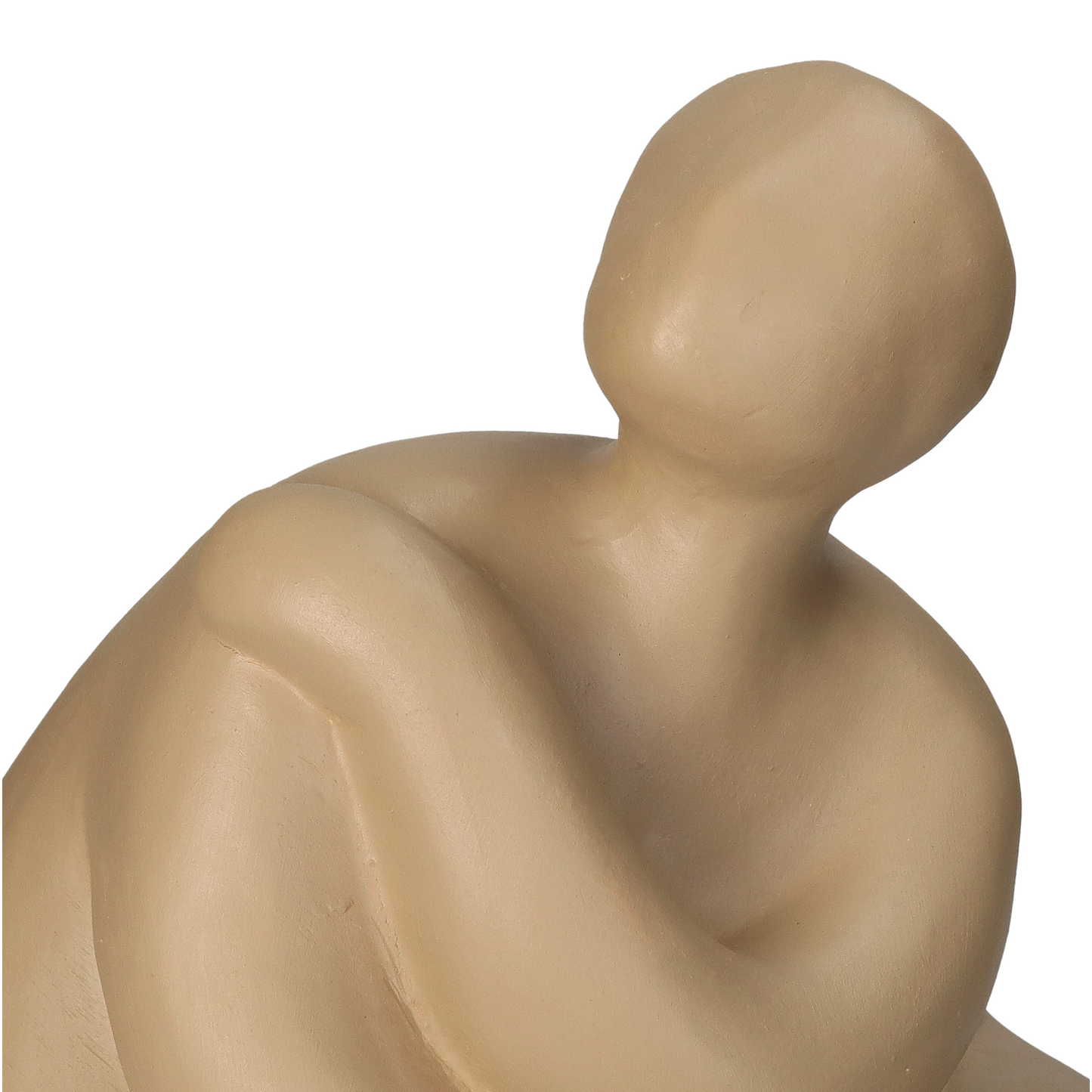 HAND ON SHOULDER WOMAN BEIGE