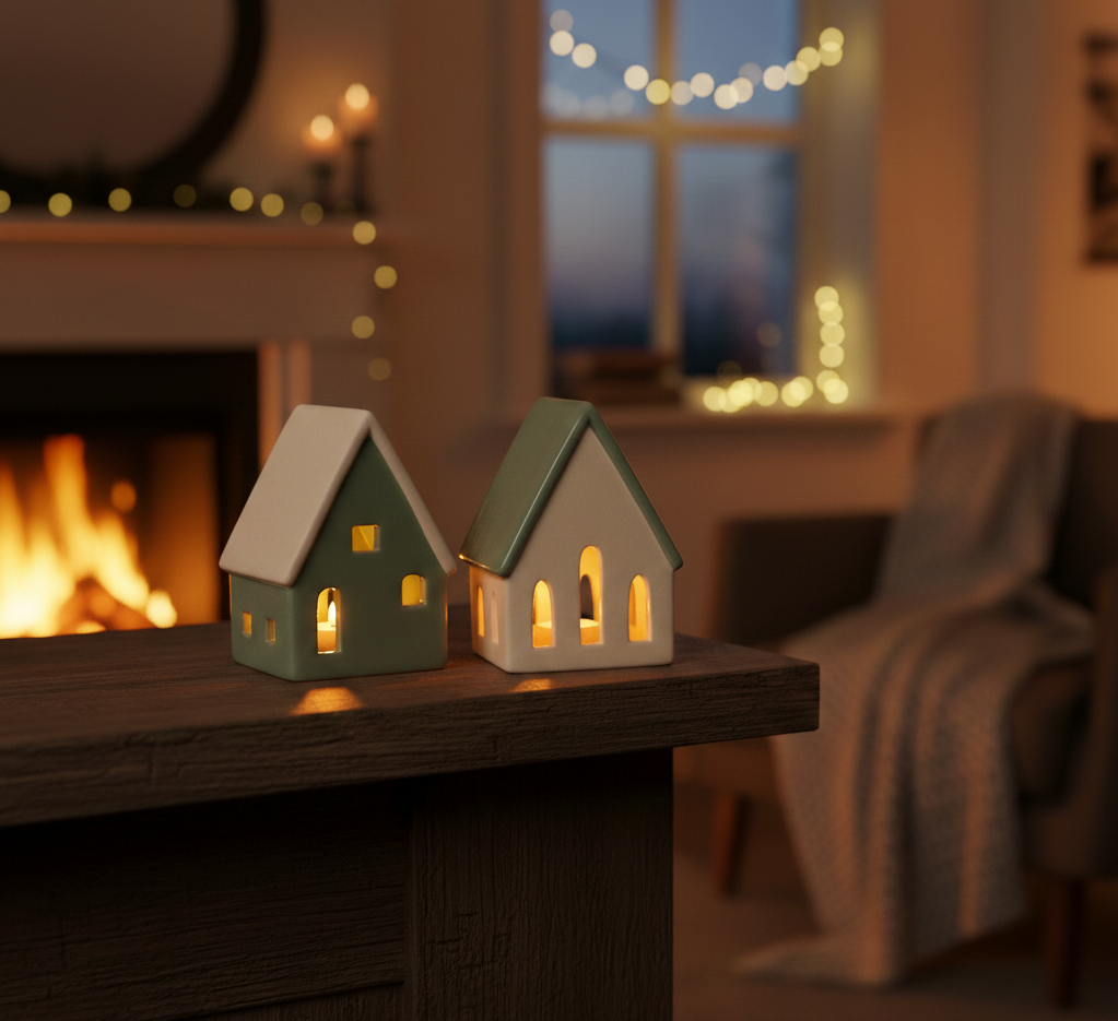 HOME DECOR SIMPLE LED BEIGE AND GREEN