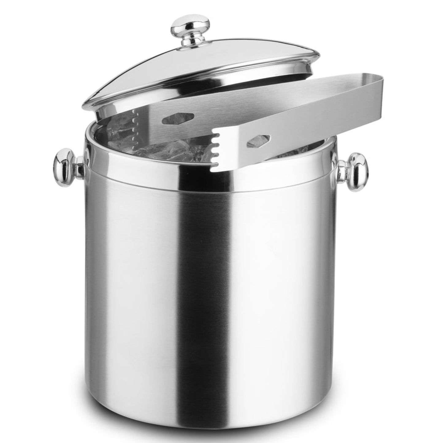 ICE BUCKET WITH ICE TONGS