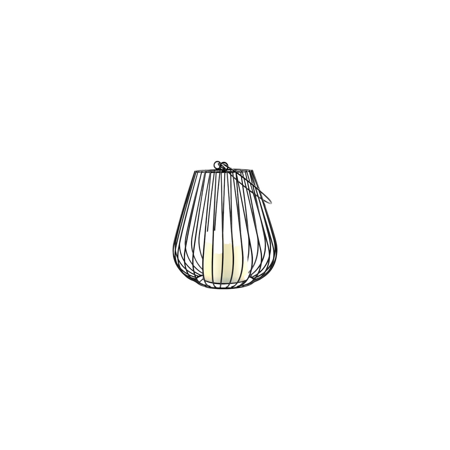 LANTERN DECOR CAGE BLACK