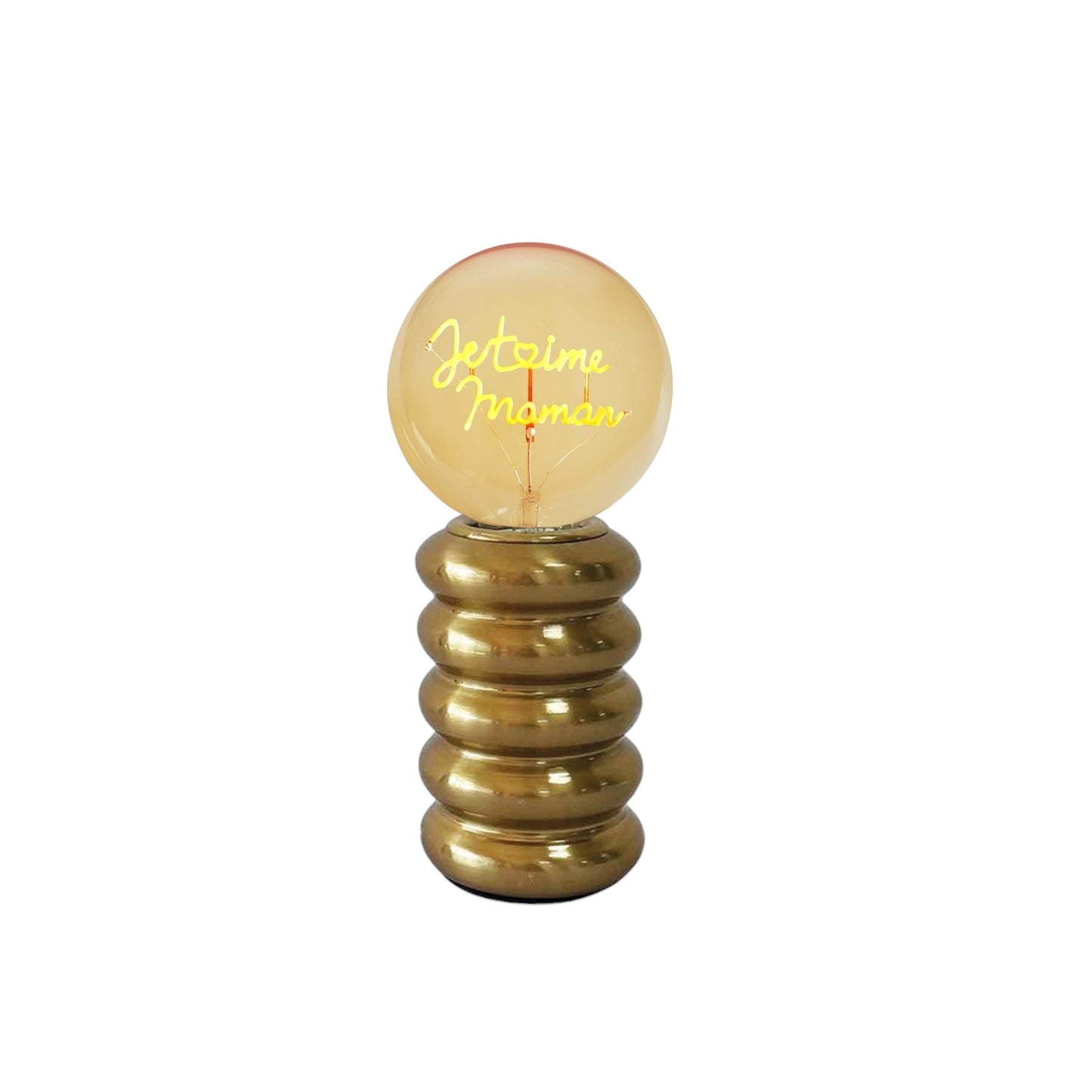LED WORD JE T'AIME MAMAN WITH BASE LAMP