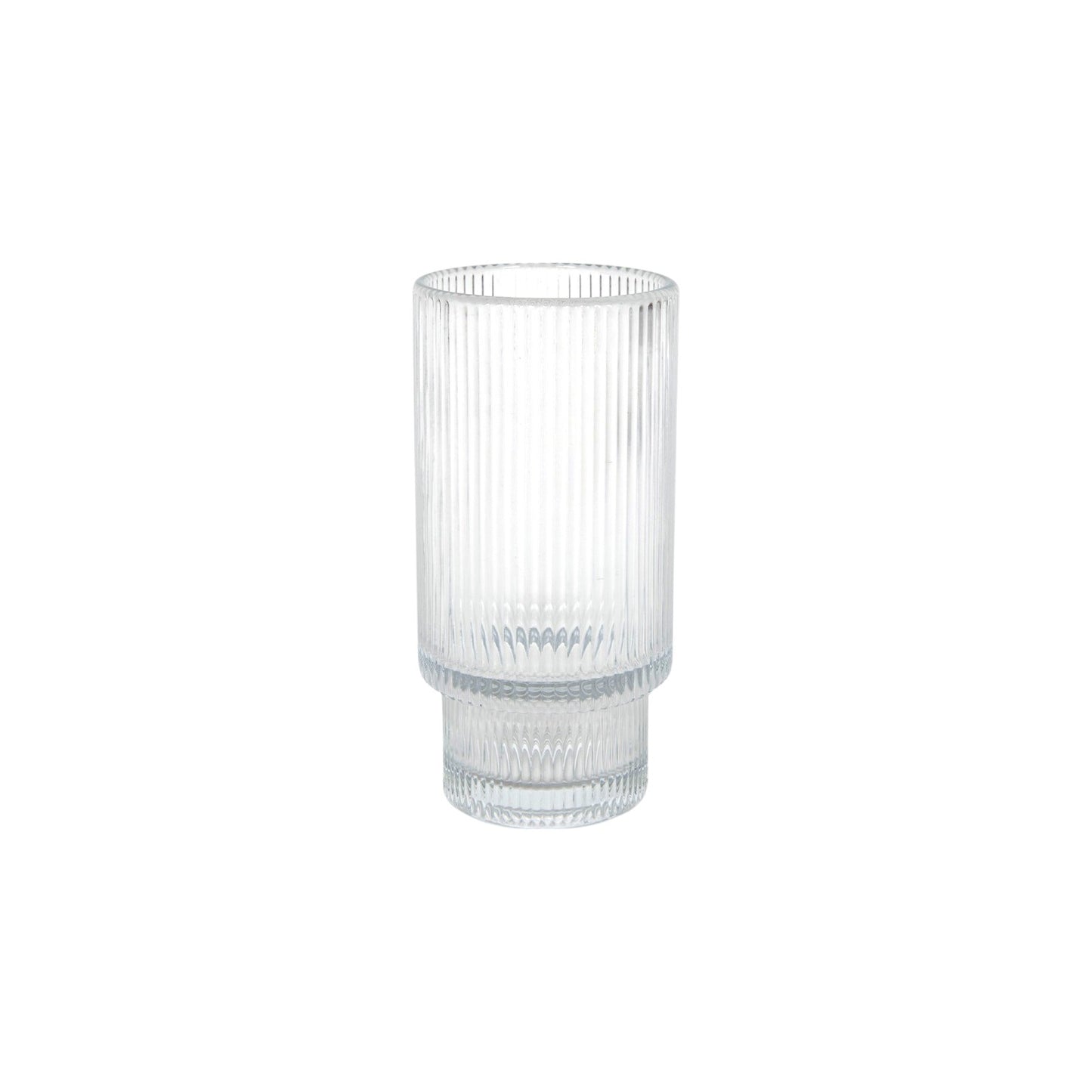 LONG DRINKING GLASS PILE OF LINES CLEAR