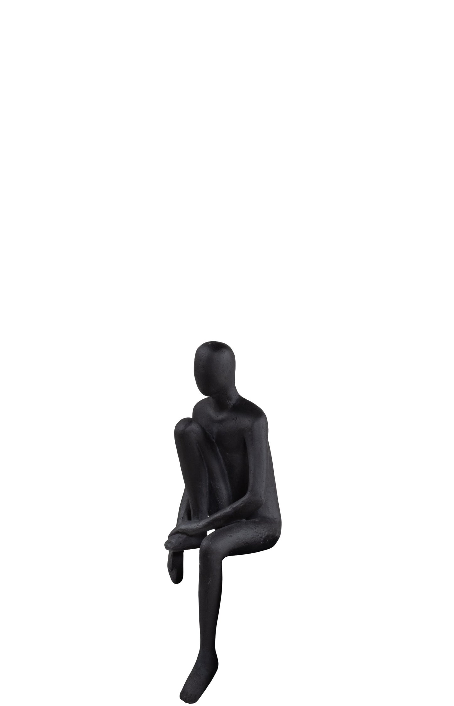 LOUNGE SITTING MAN LIFTED LEG STATUE