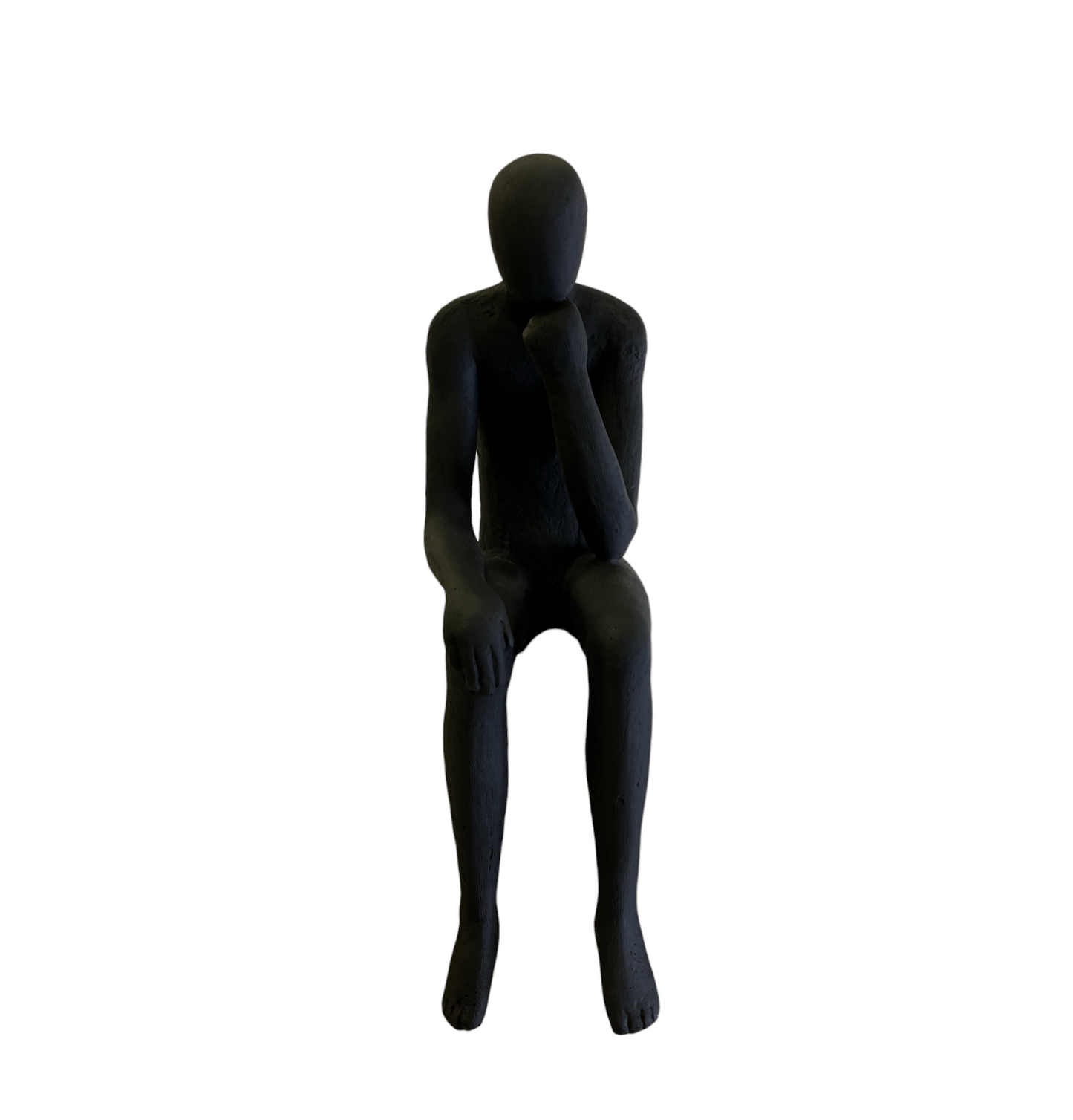 LOUNGE SITTING MAN THINKING STATUE