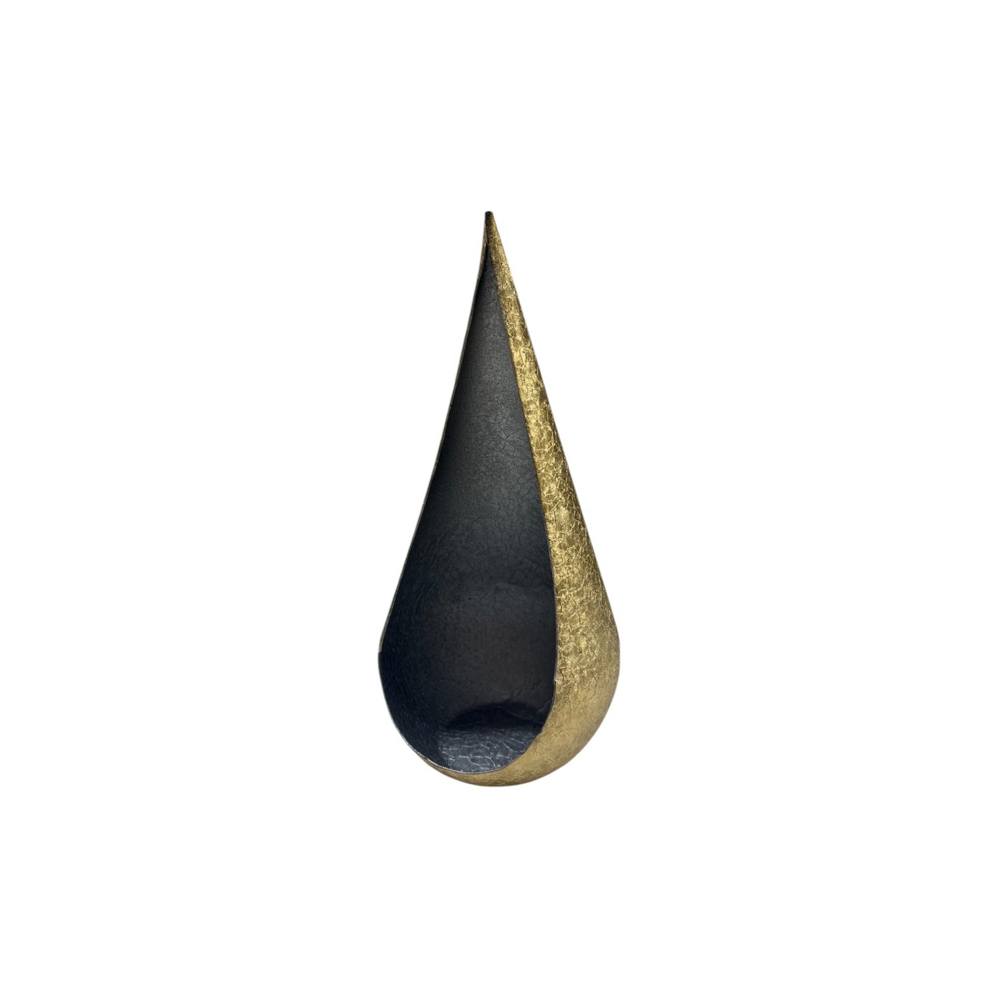 METAL CANDLE HOLDER DROP SHAPED