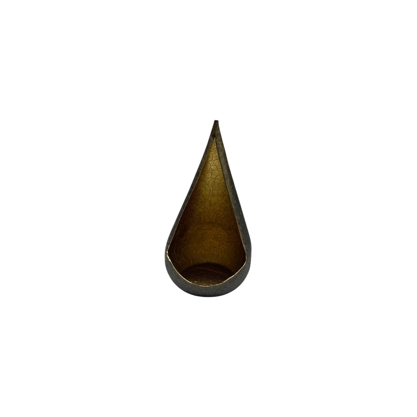 METAL CANDLE HOLDER DROP SHAPED