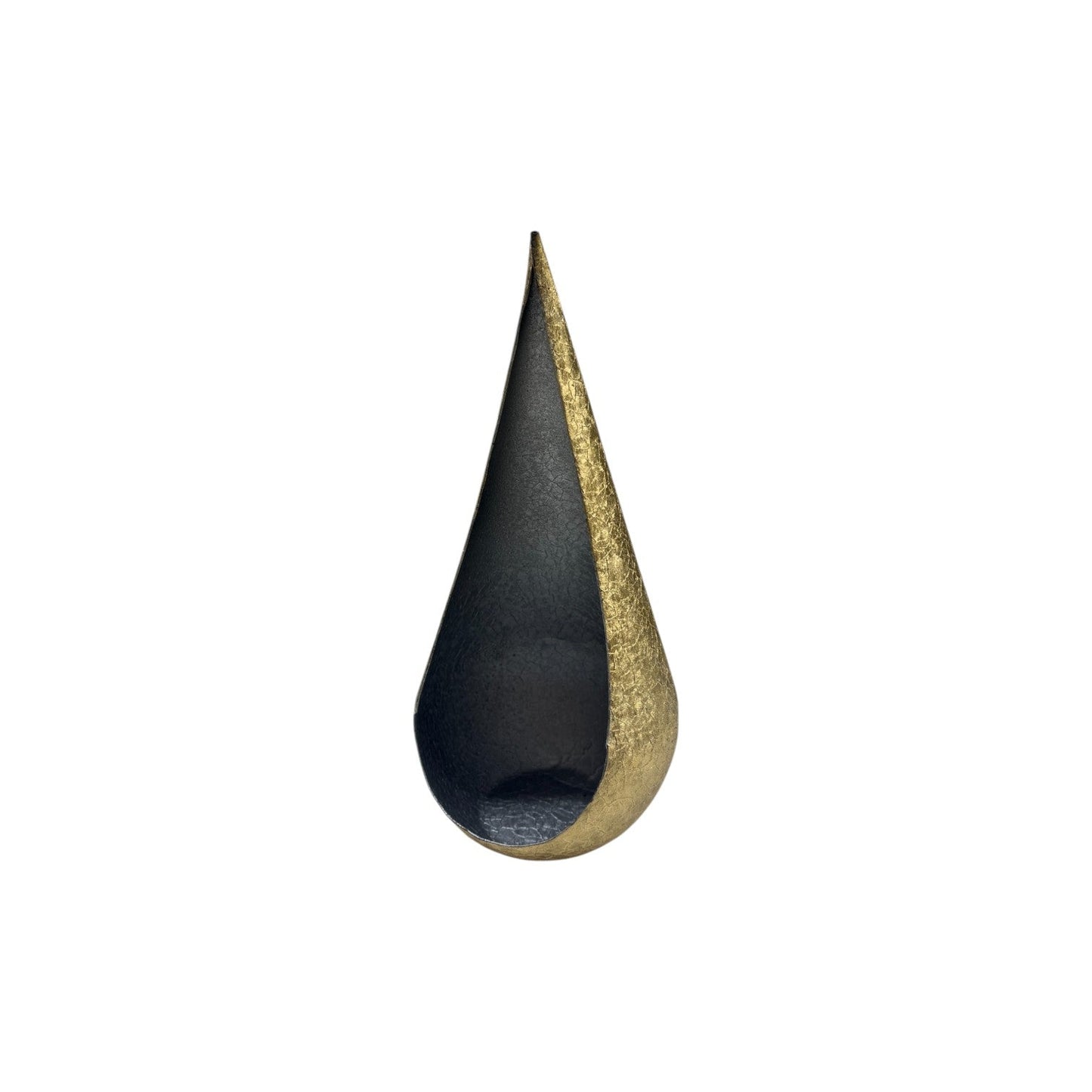 METAL CANDLE HOLDER DROP SHAPED