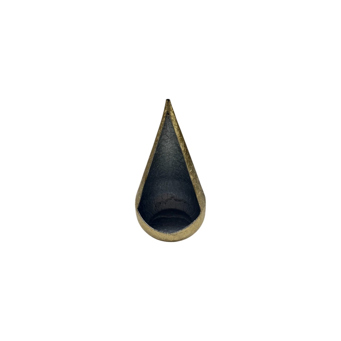 METAL CANDLE HOLDER DROP SHAPED