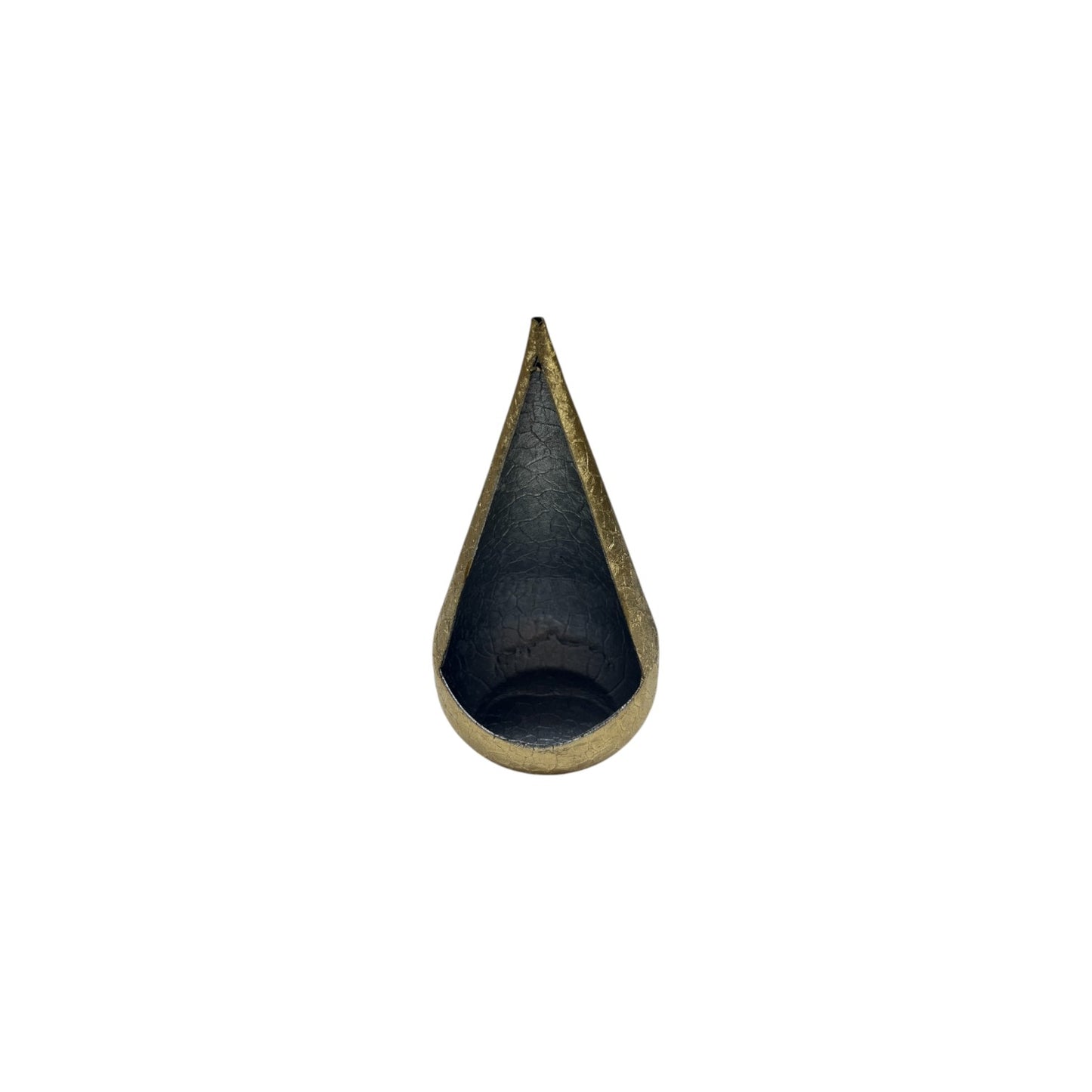 METAL CANDLE HOLDER DROP SHAPED