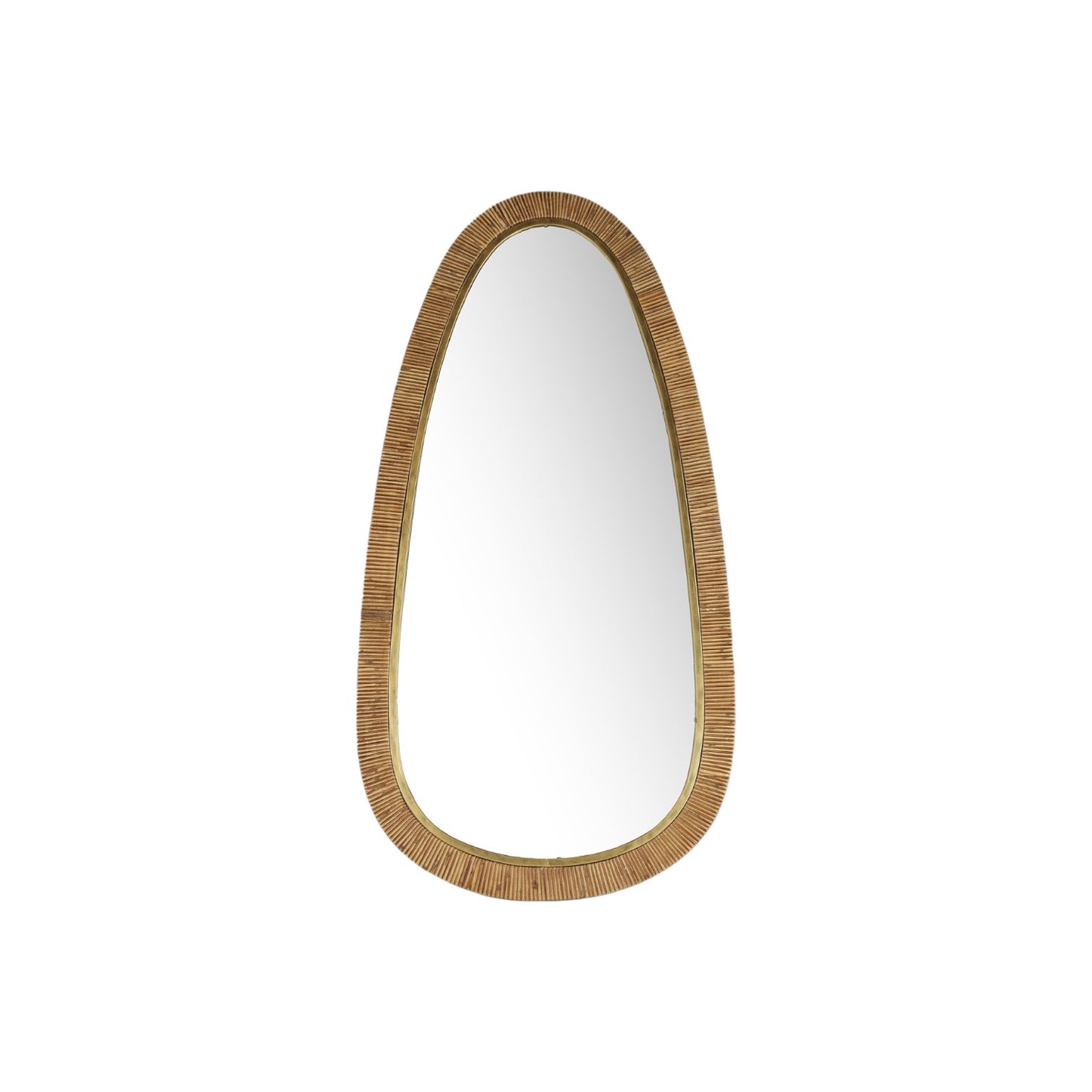 MIRROR SMALL OVAL AREN NATURAL