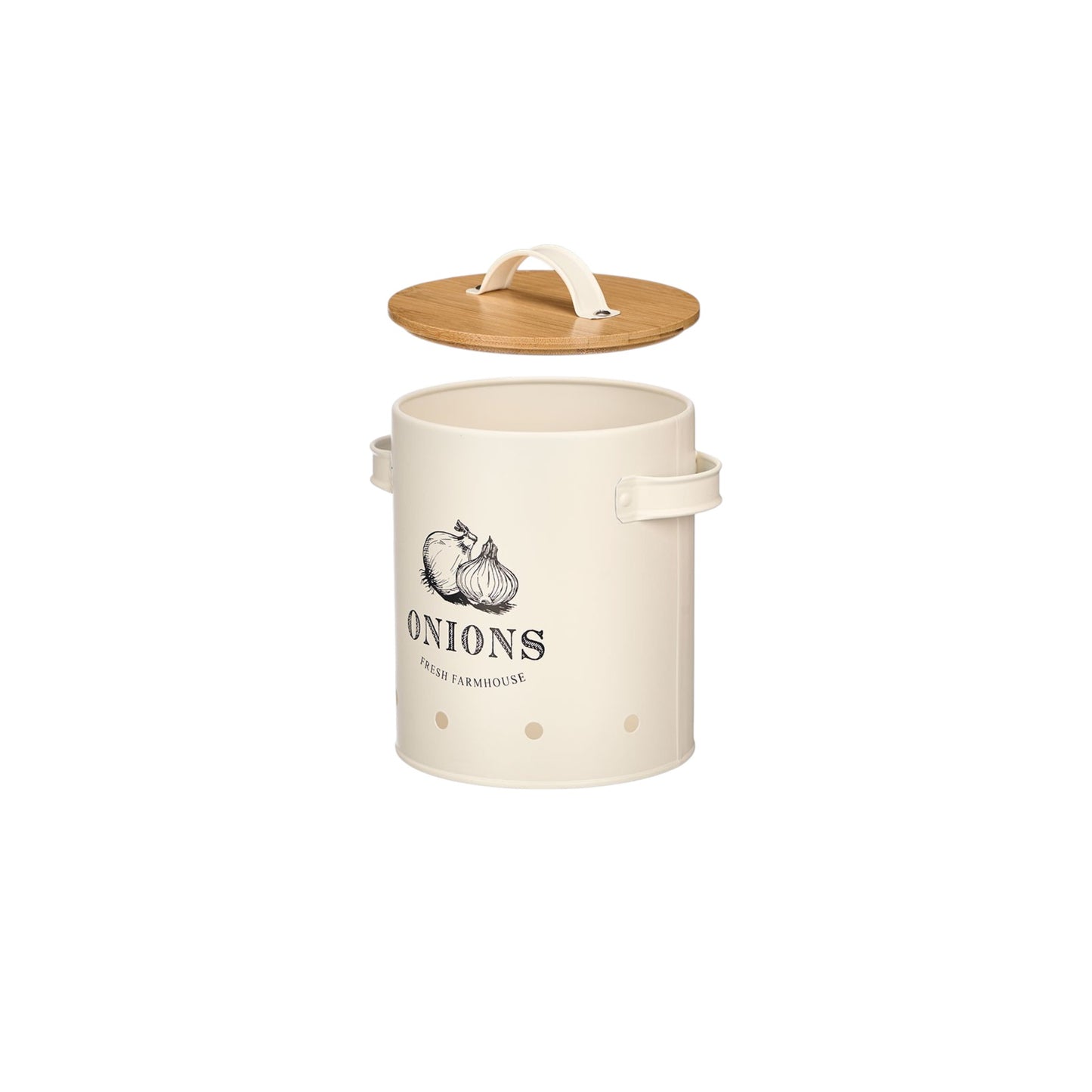 ONION KEEPER BAMBOO WITH LID