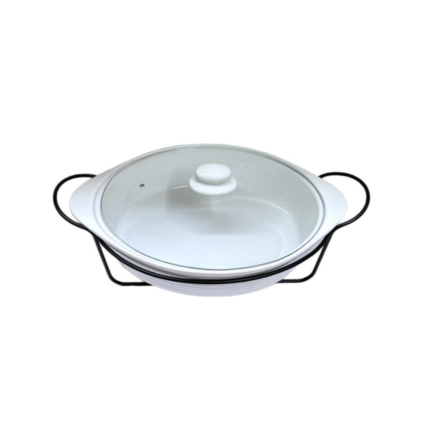 OVAL CASSEROLE WARM WHITE