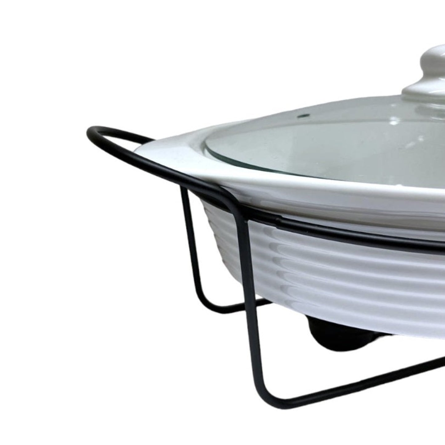 OVAL CASSEROLE WARM WHITE
