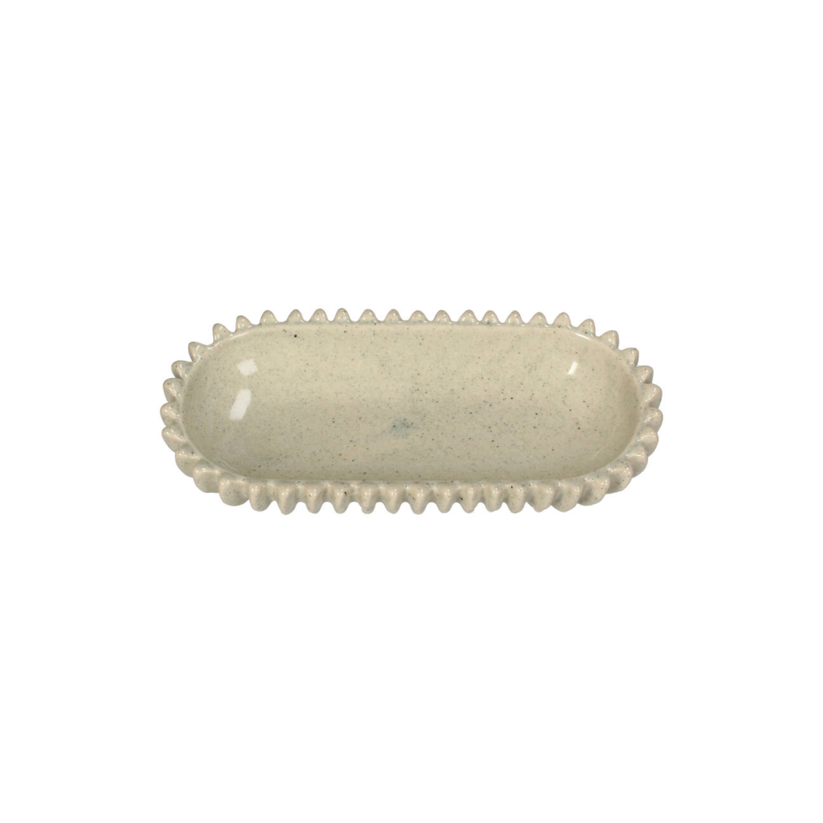 OVAL BOWL 27 X 13 CM STONEWARE
