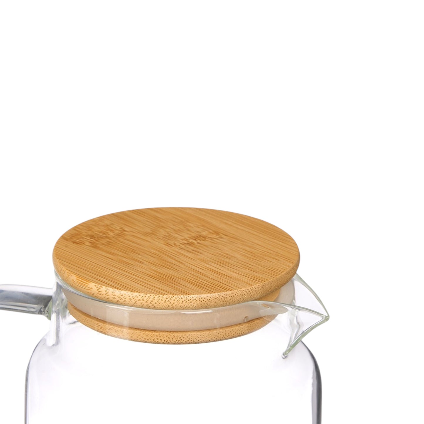 PITCHER BOROSILICATE BAMBOO COVER