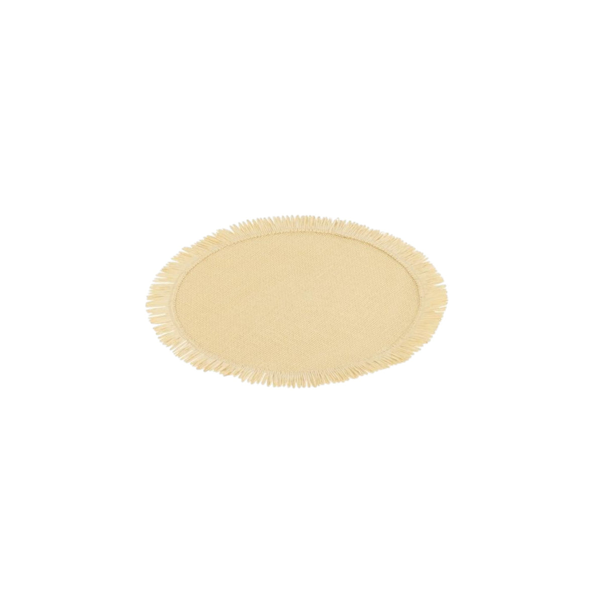 PLACEMAT ROUND PAPER ECRU