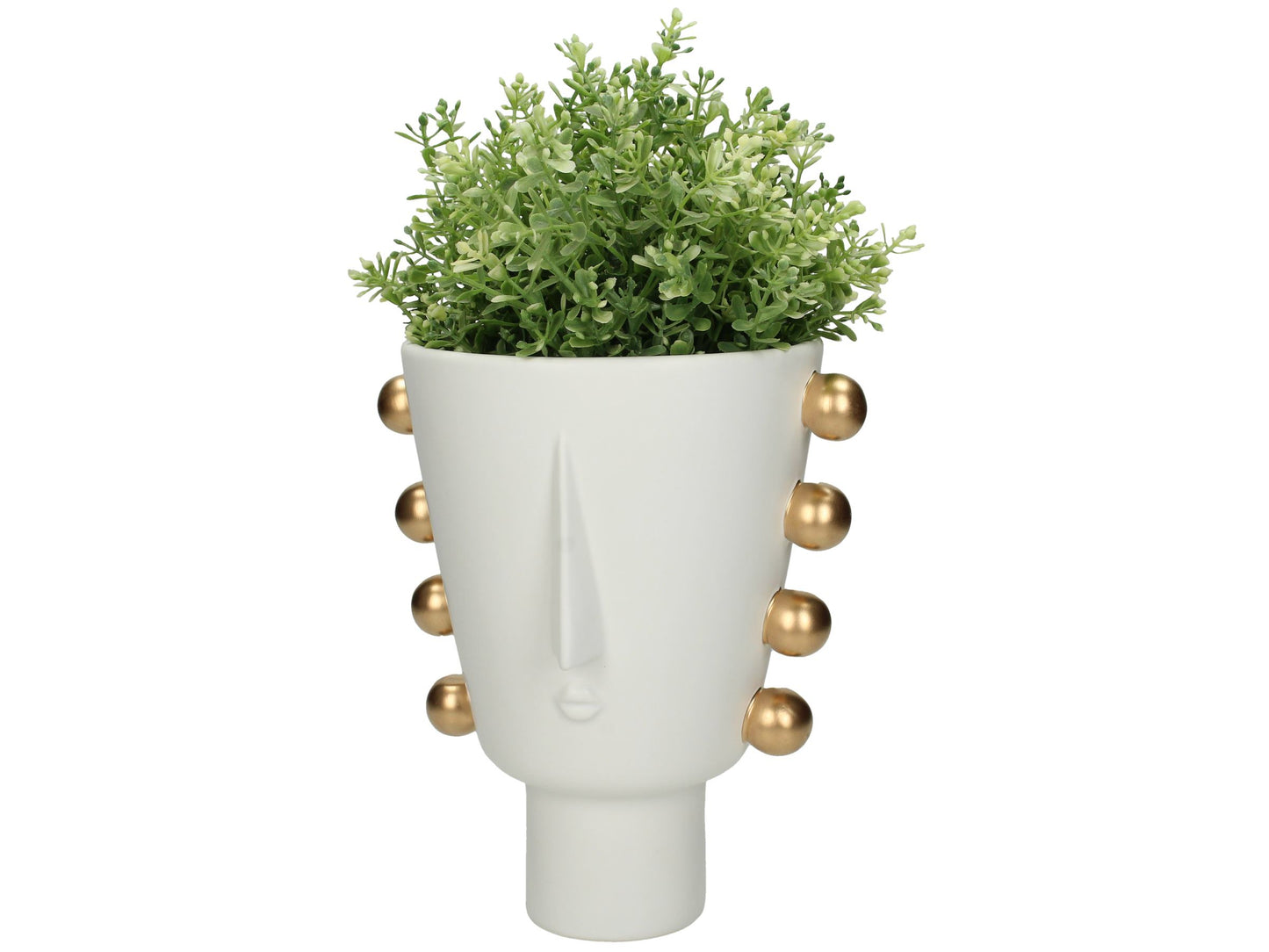 PLANTER FACE WHITE AND GOLD