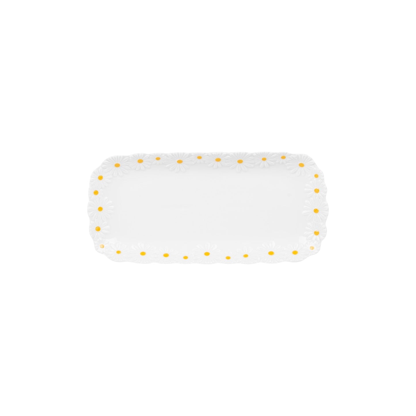 PLATE RECTANGULAR 30 X 17 CM DAISY