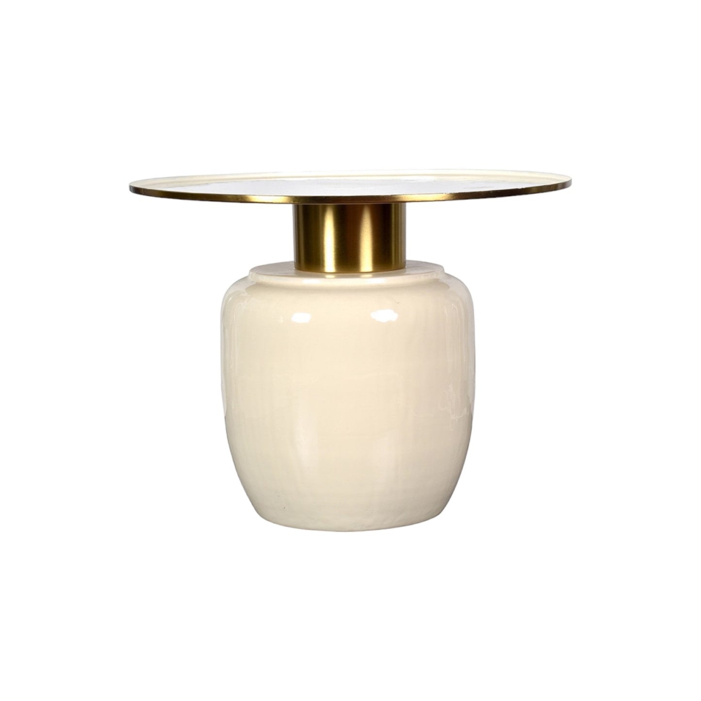 PLUMP CREAM SIDE TABLE