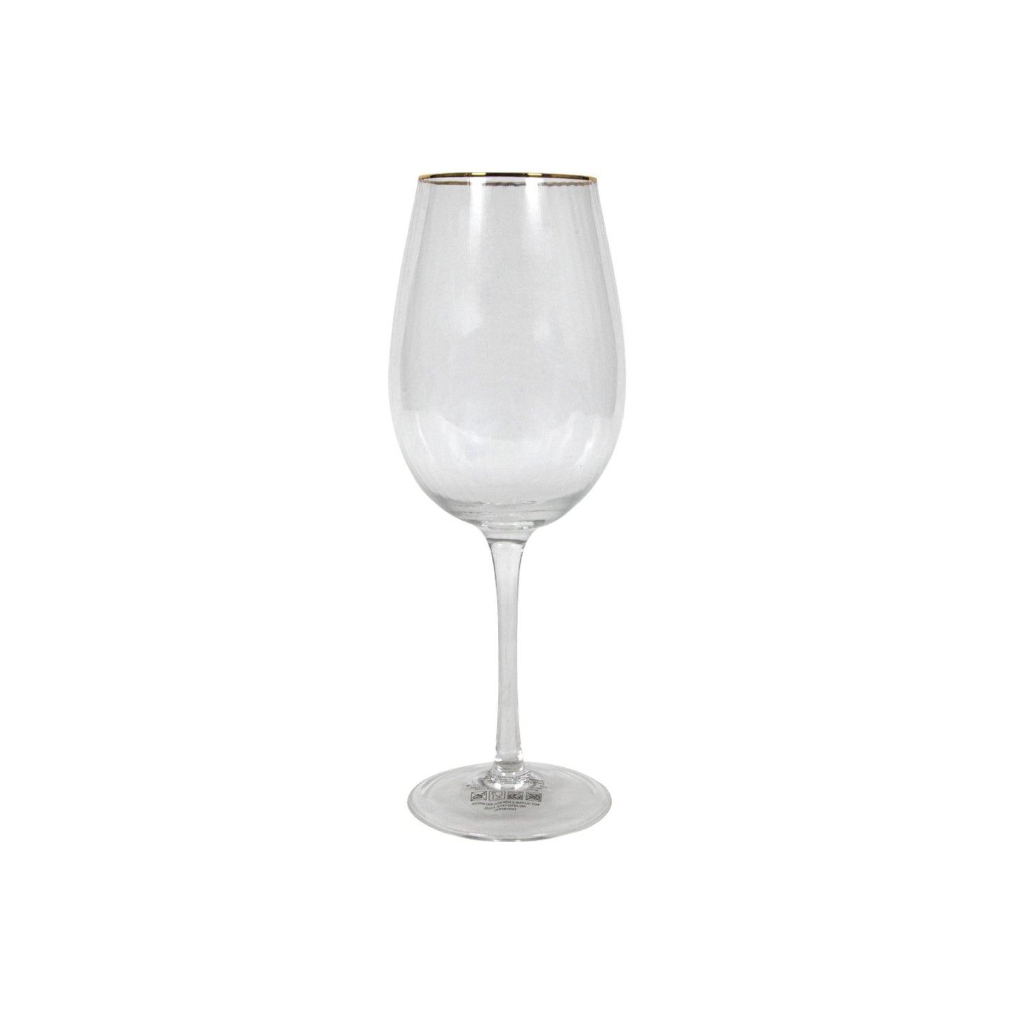RIBBED WINE GLASS