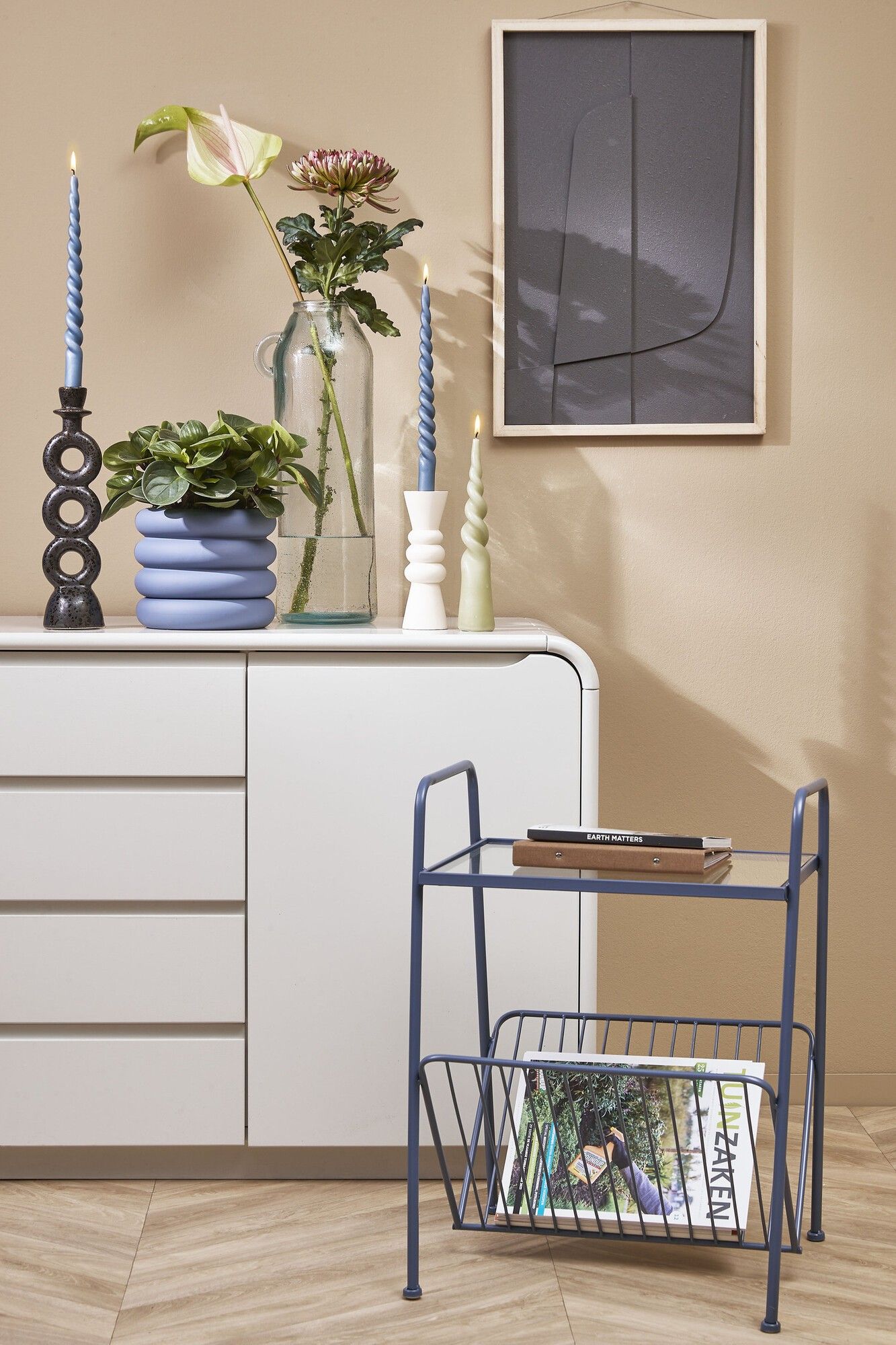ROLLO CANDLEHOLDER OFF WHITE