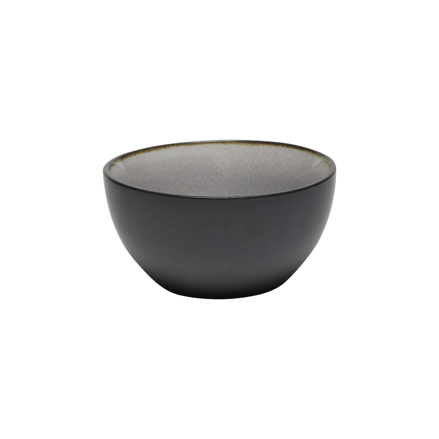 ROUND BOWL Ø 12 X 6 CM REACTIVE GLAZE GREY