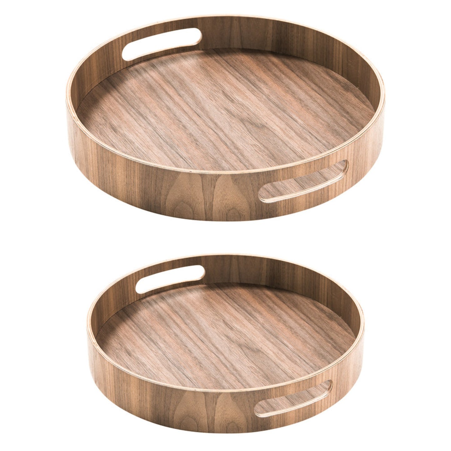 S2 ROUND BROWN TRAY